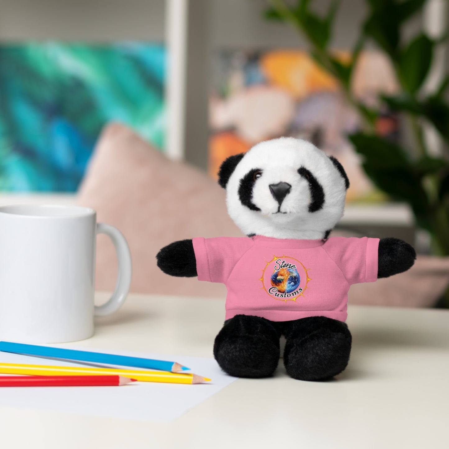"Stone Customs" Stuffed Animals with Logo Tee