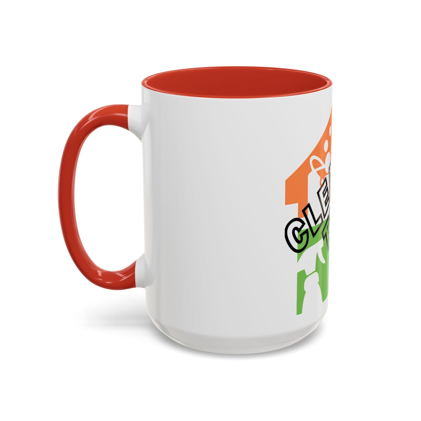 "Cleaning That Fitz" Logo Accent Coffee Mug (11, 15oz)