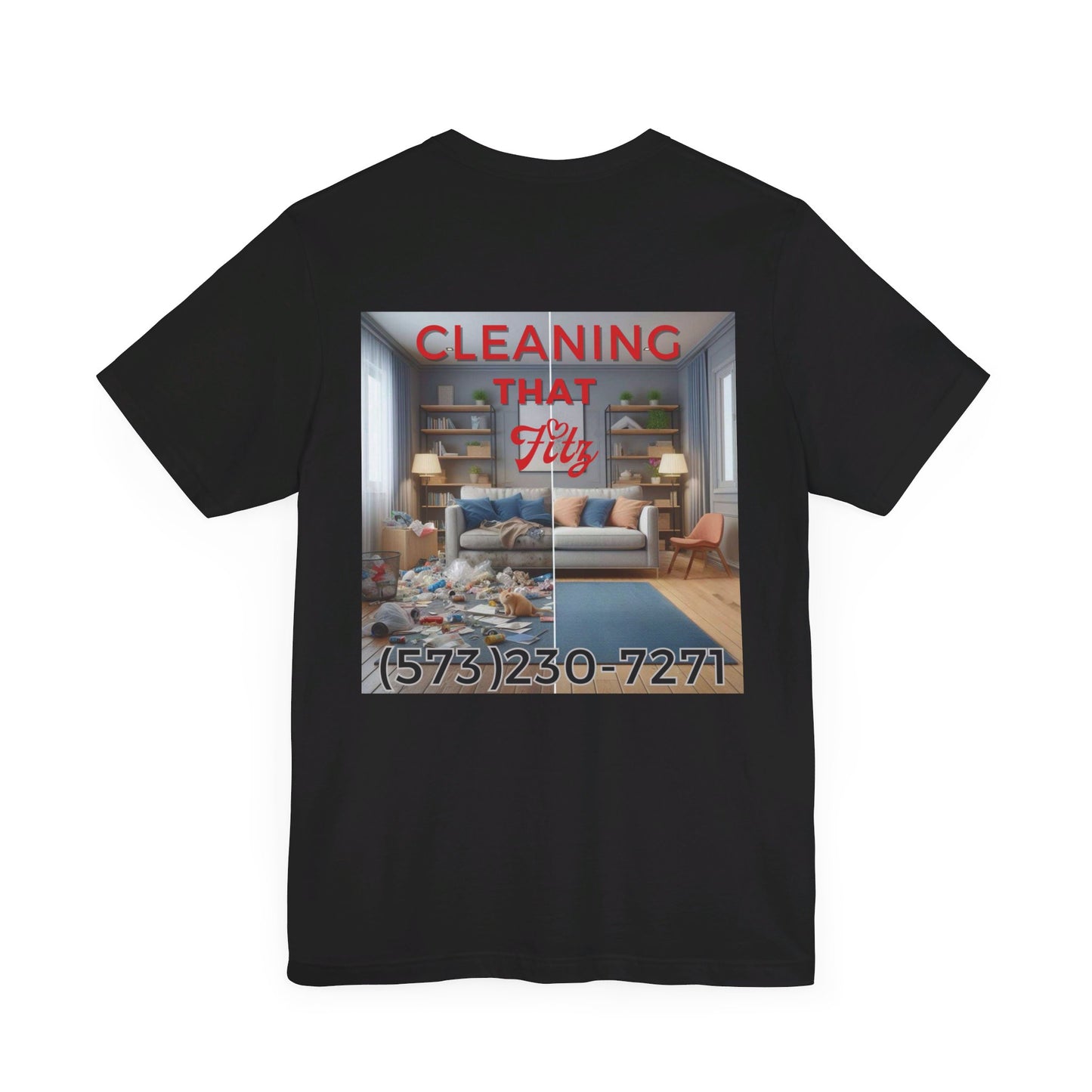 "Cleaning That Fitz" Logo Unisex Jersey Short Sleeve Tee