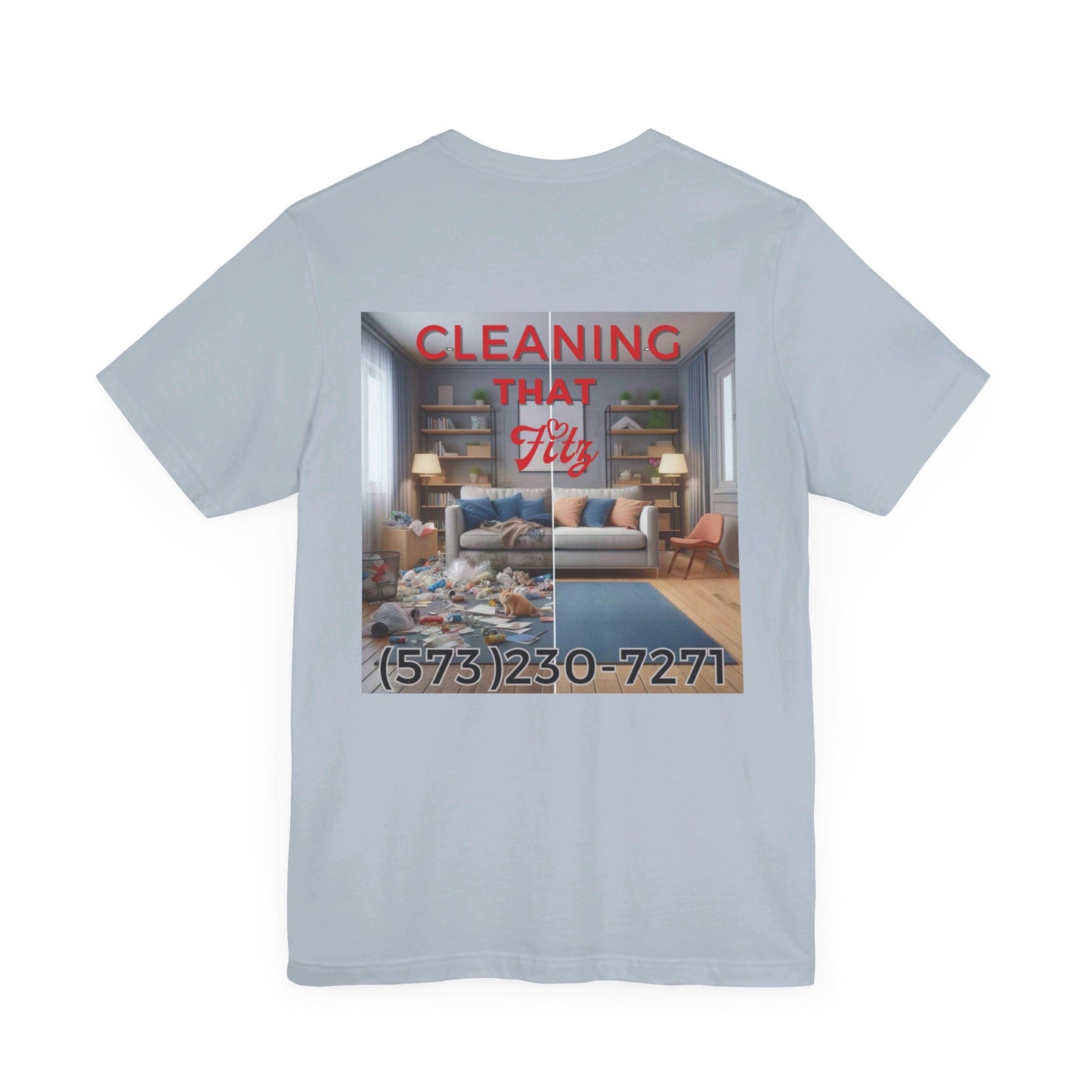 "Cleaning That Fitz" Logo Unisex Jersey Short Sleeve Tee