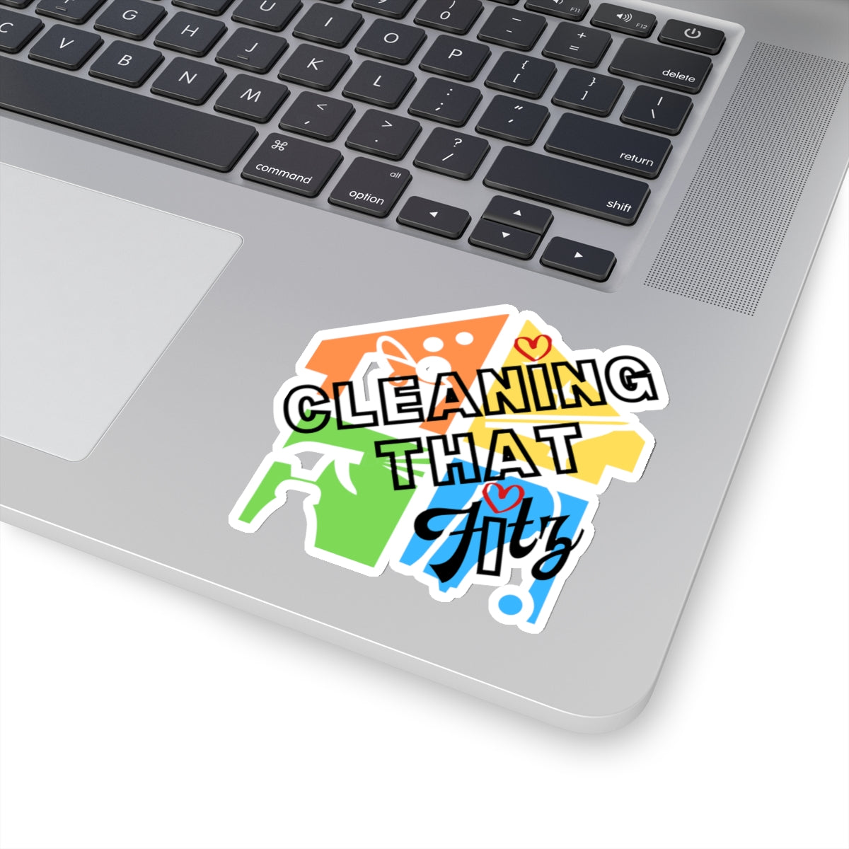 "Cleaning That Fitz" Logo Kiss-Cut Stickers