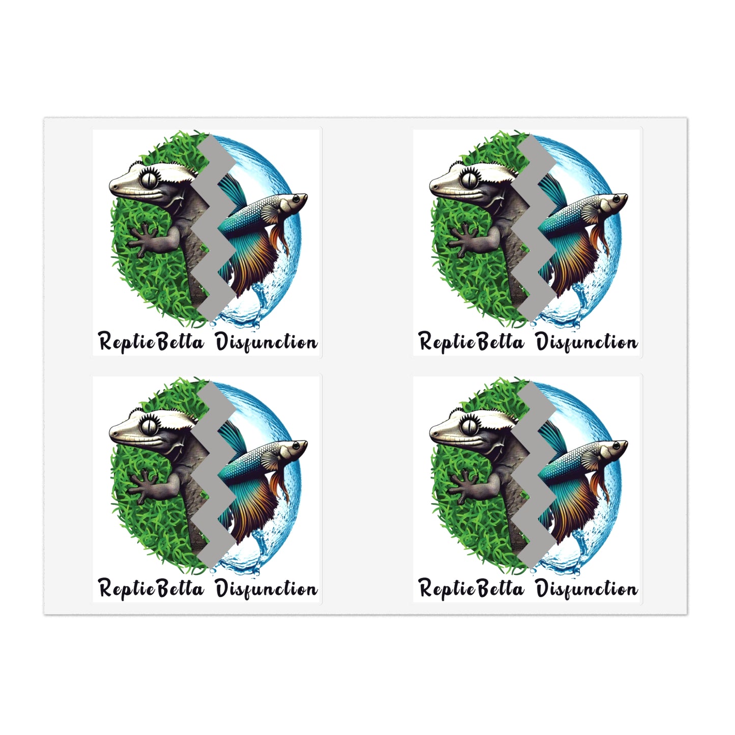 "ReptieBetta Disfunction" Sticker Sheet Bundle, 5pcs