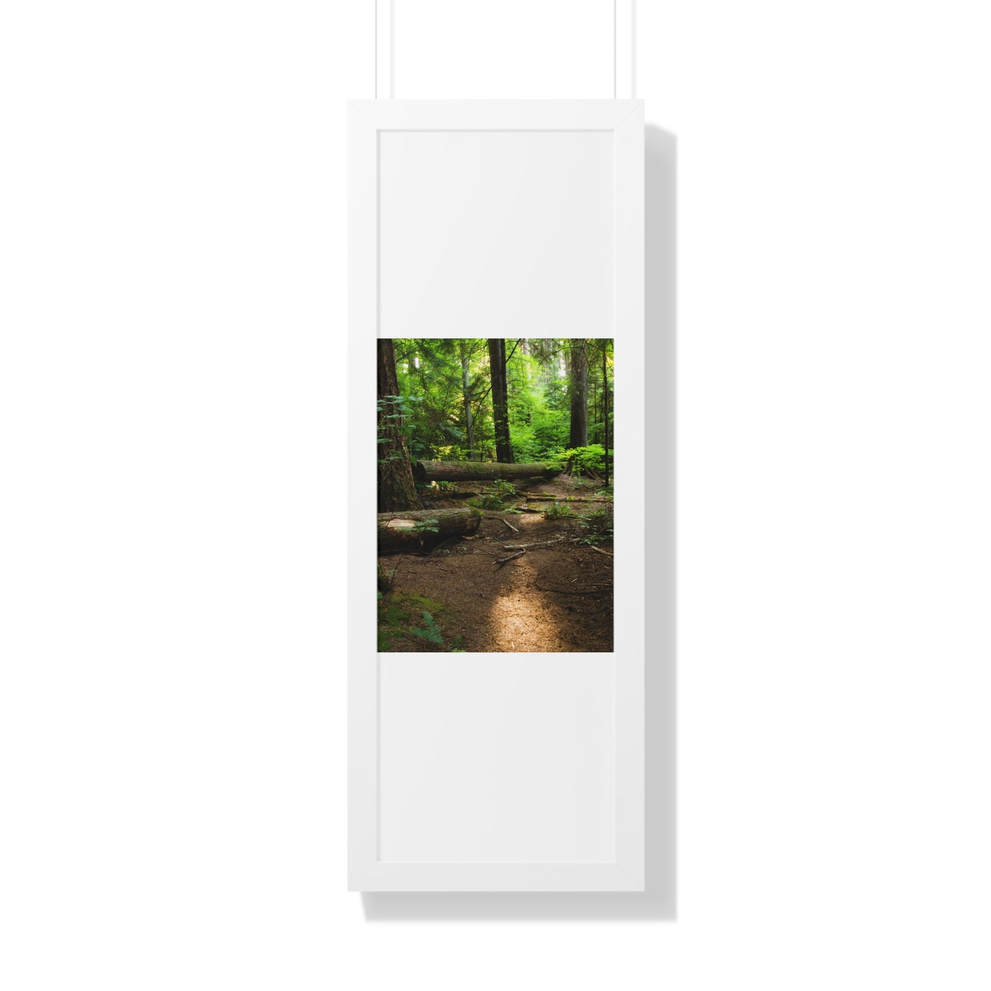 "Fallen Tree" Framed Vertical Poster