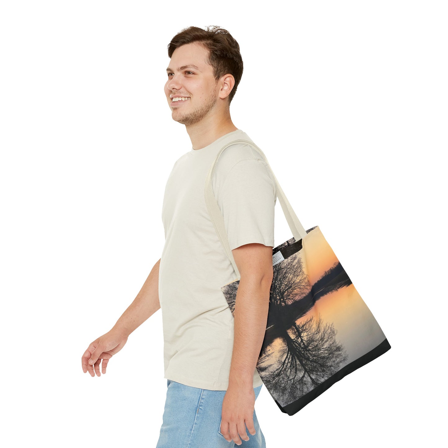 “Reflection At Sunset” Tote Bag (AOP)