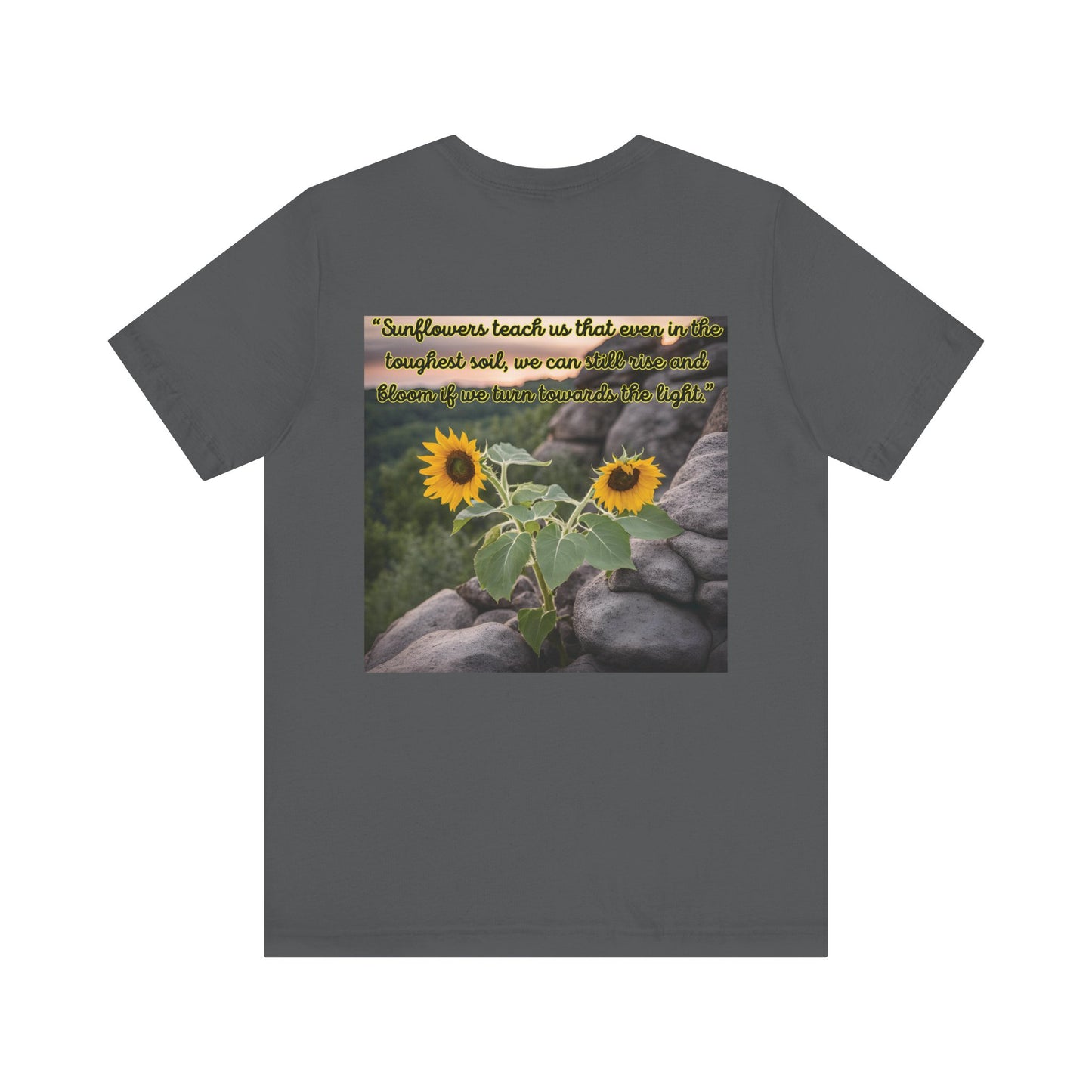 "Sunflower - Rise" Unisex Jersey Short Sleeve Tee 1