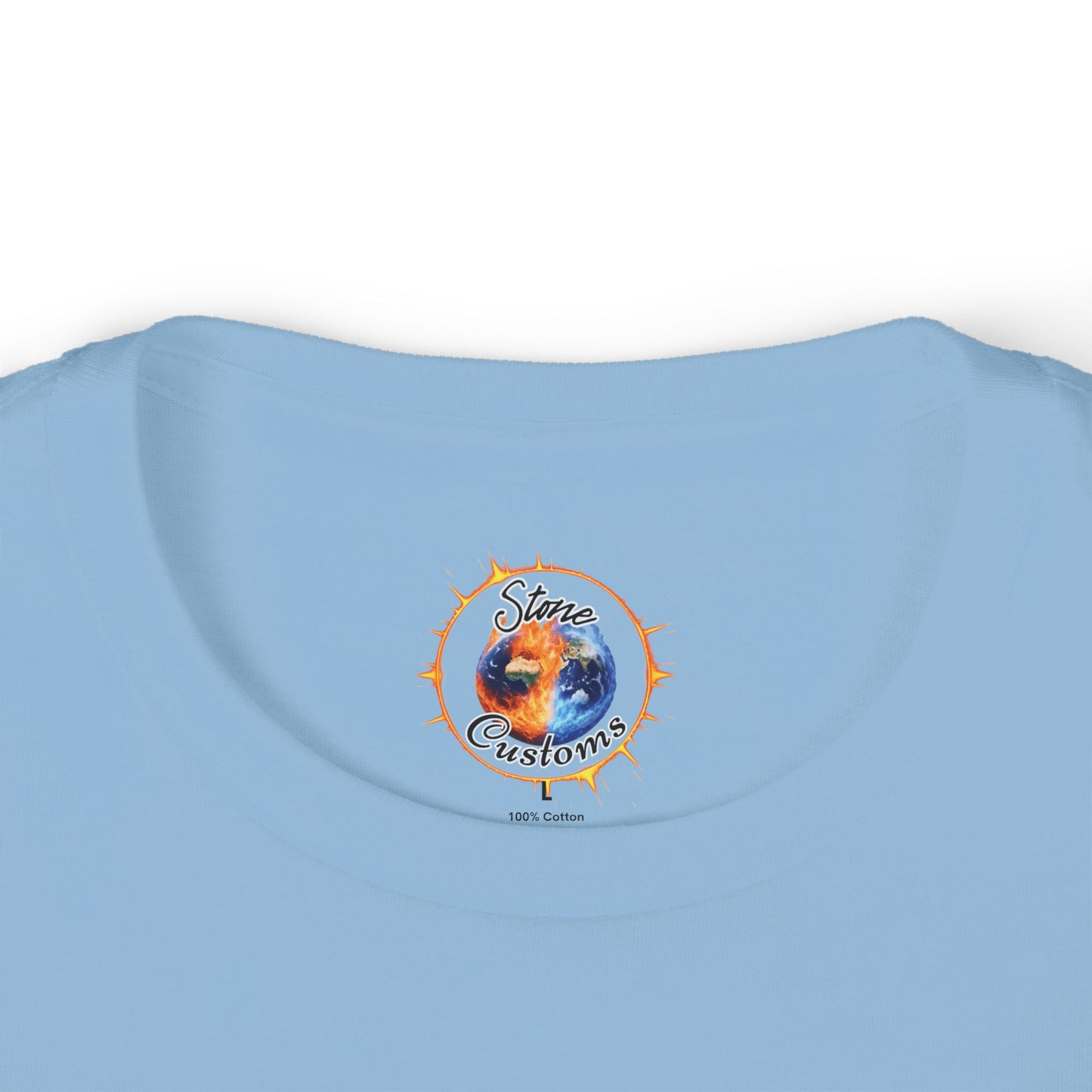 "Stone Customs" Logo on Back Kids Fine Jersey Tee