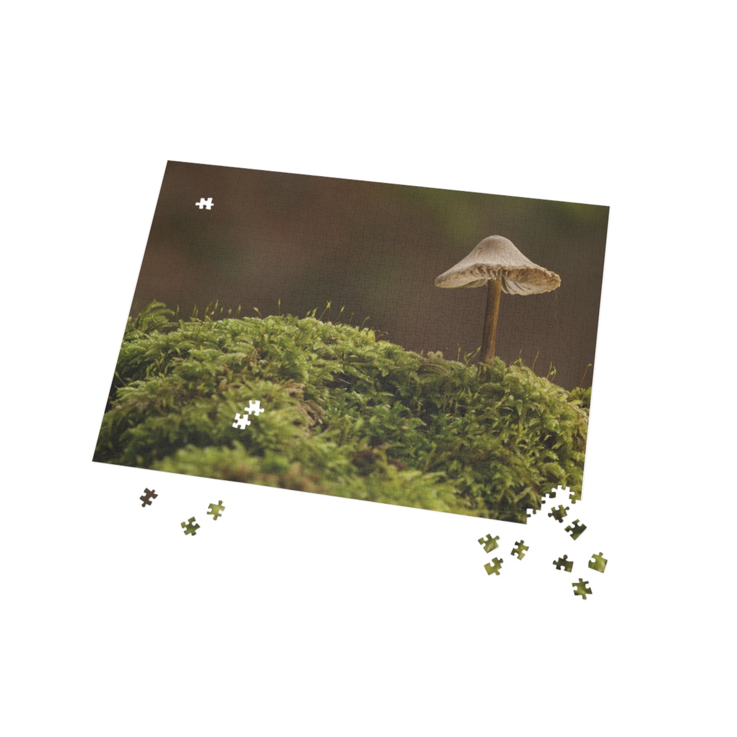 "Mushroom on Mossy Mound" Puzzle (96, 252, 500, 1000-Piece)