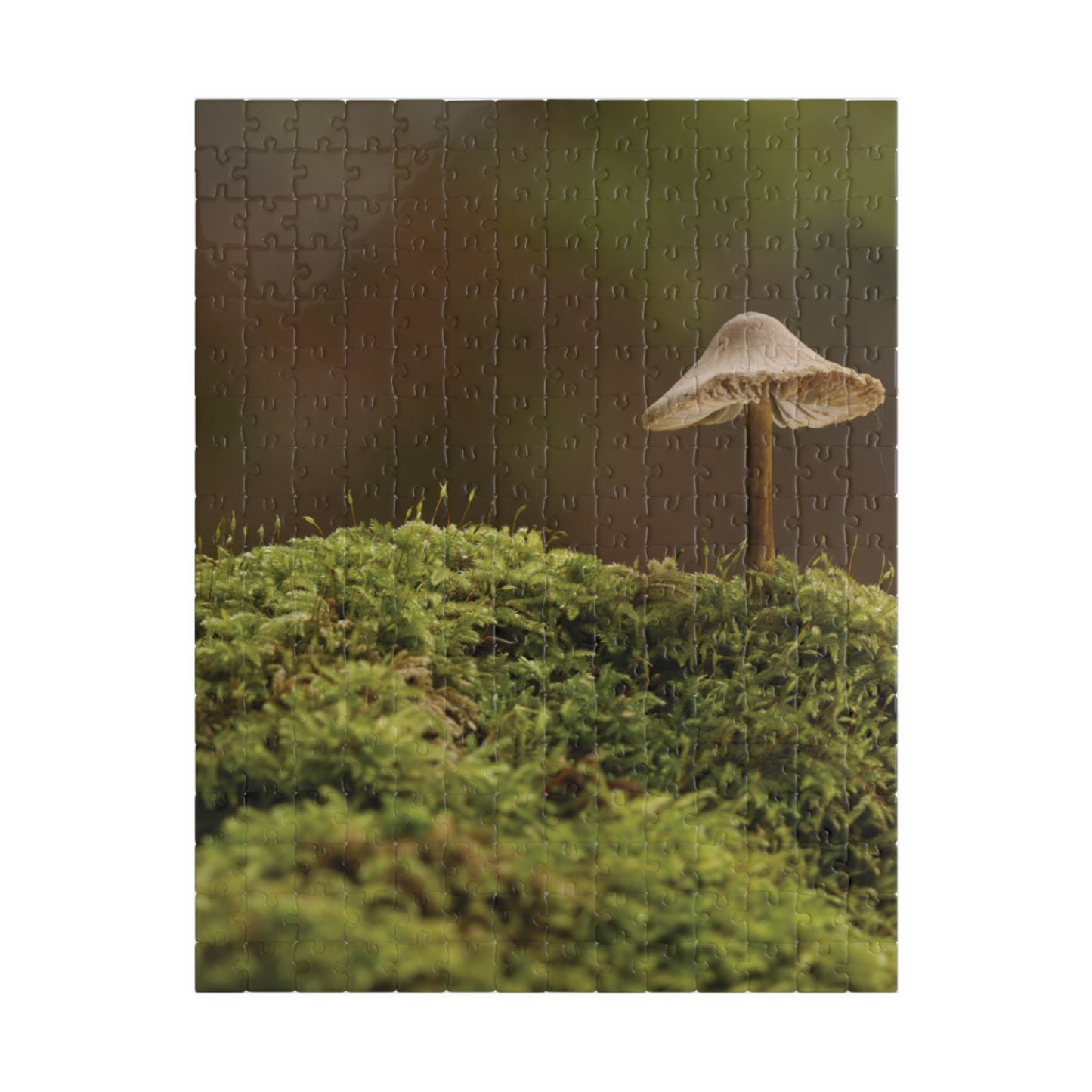 Vertical "Mushroom on Mossy Mound" Puzzle (110, 252, 520, 1014-piece)