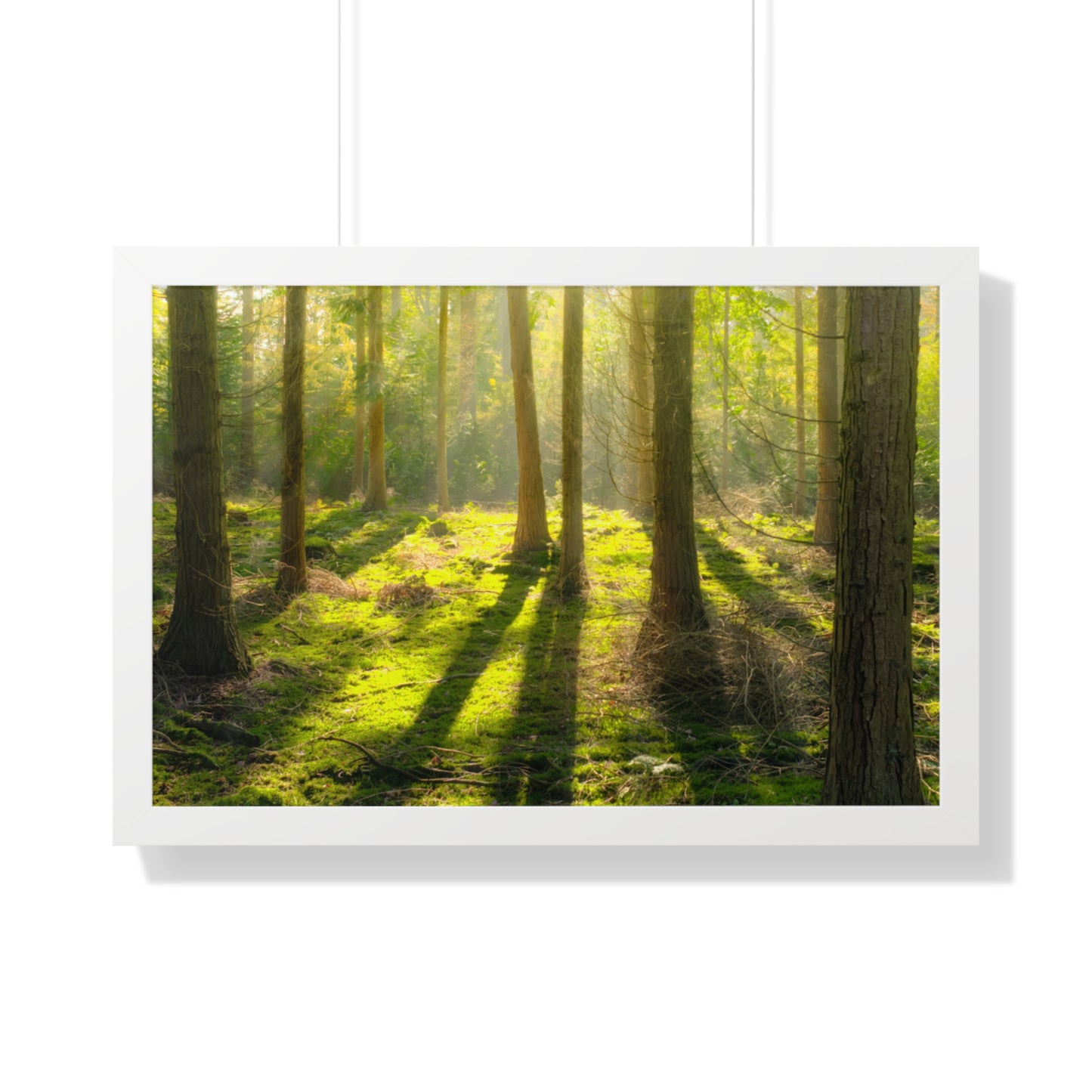 "Mossy Woodland" Framed Horizontal Poster