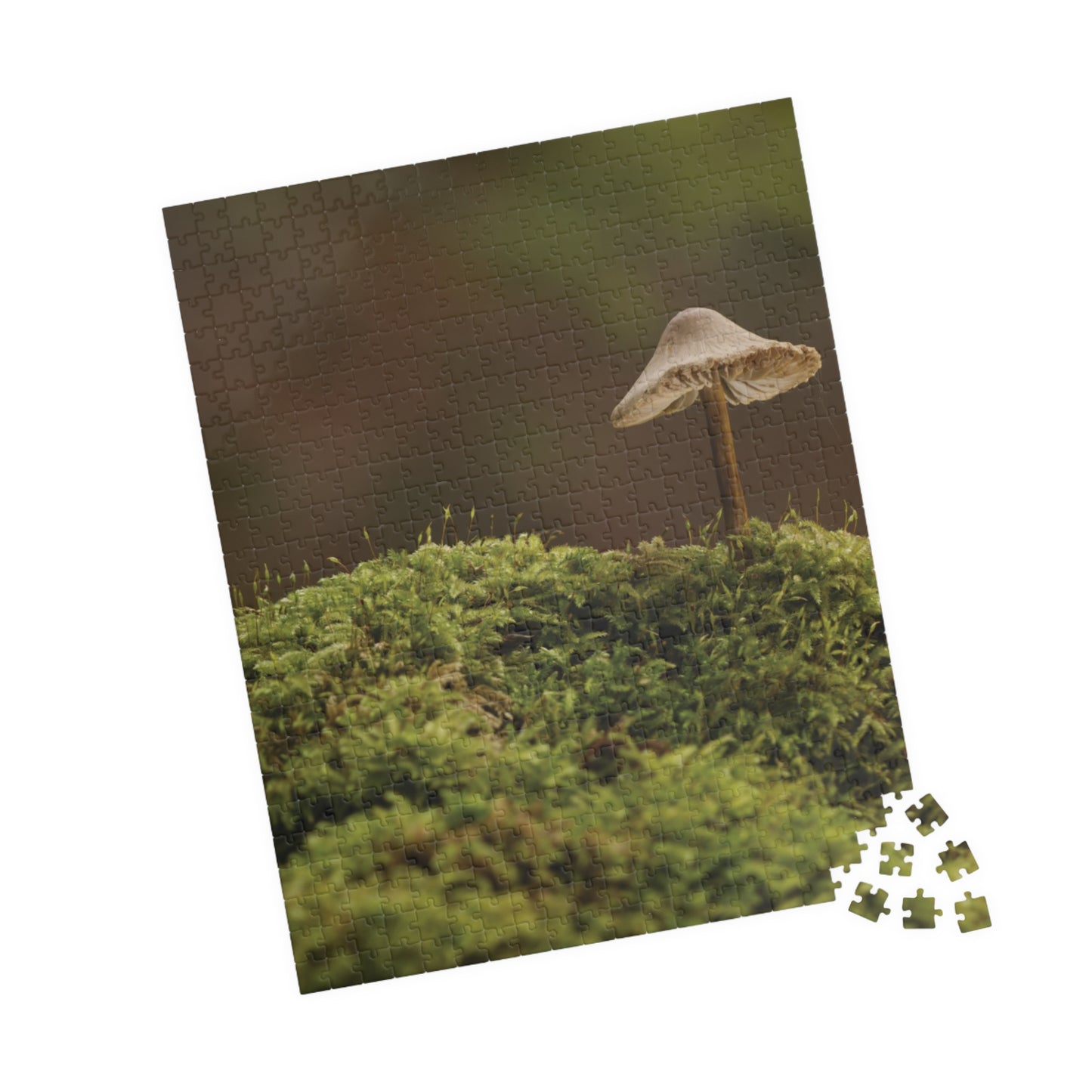 Vertical "Mushroom on Mossy Mound" Puzzle (110, 252, 520, 1014-piece)