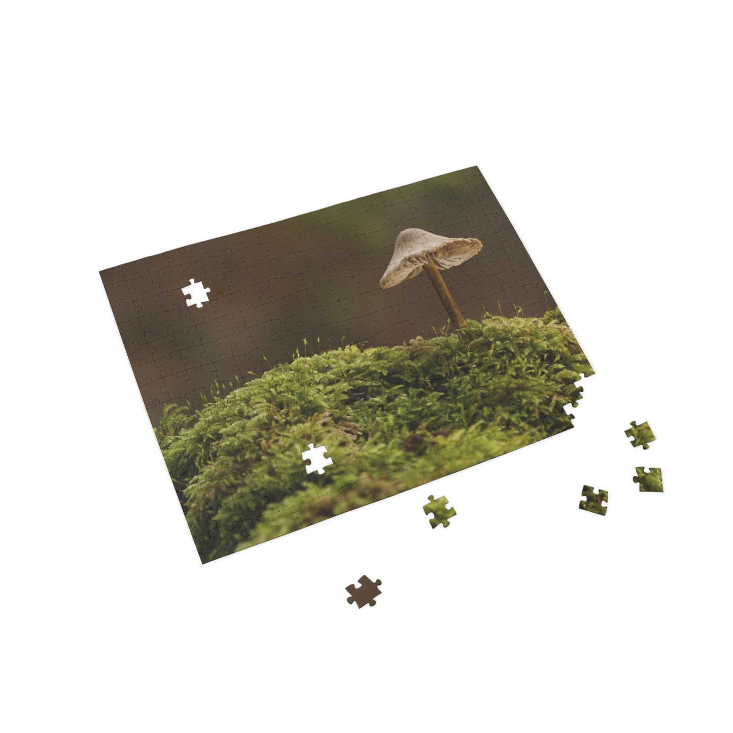 "Mushroom on Mossy Mound" Puzzle (96, 252, 500, 1000-Piece)