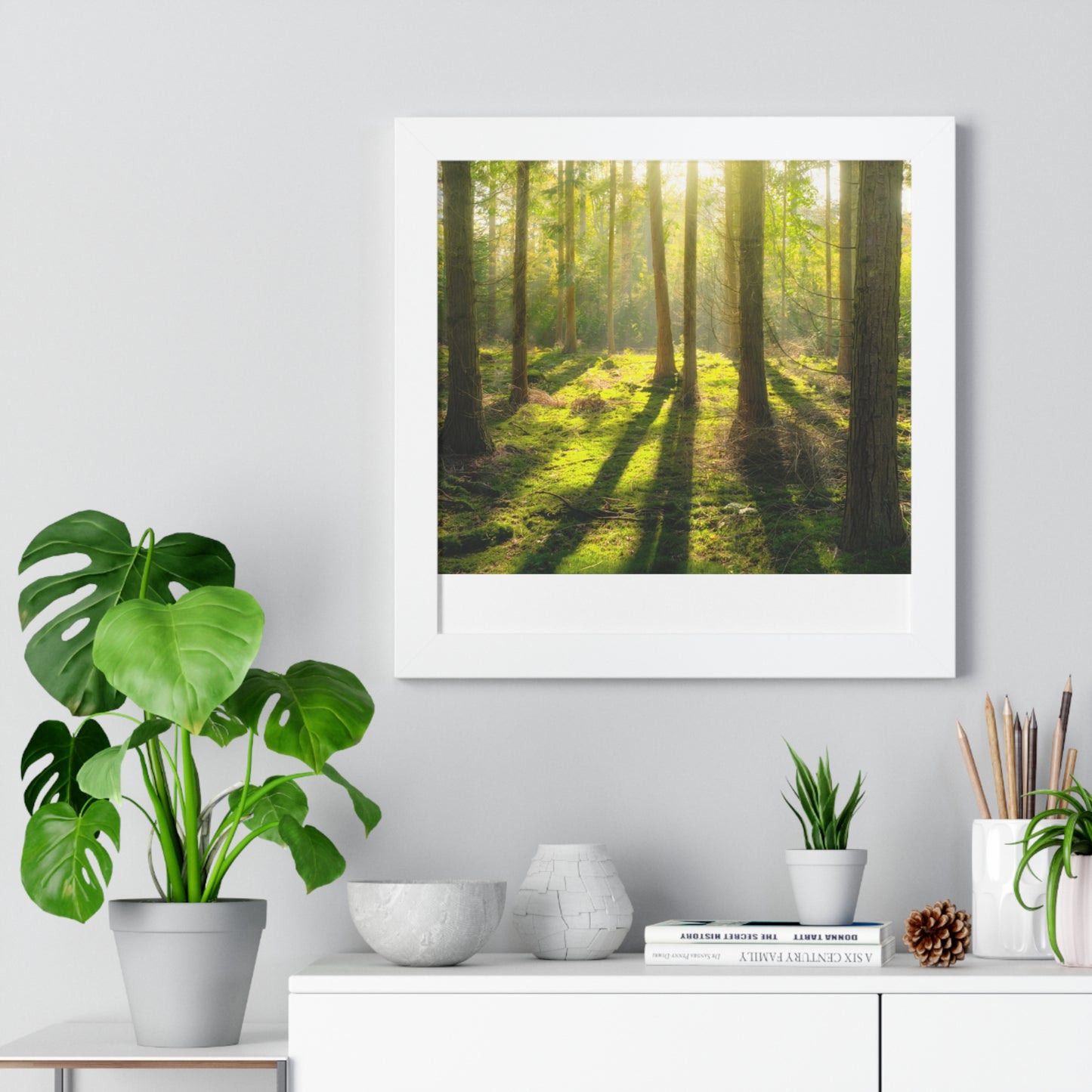 "Mossy Woodland" Framed Horizontal Poster