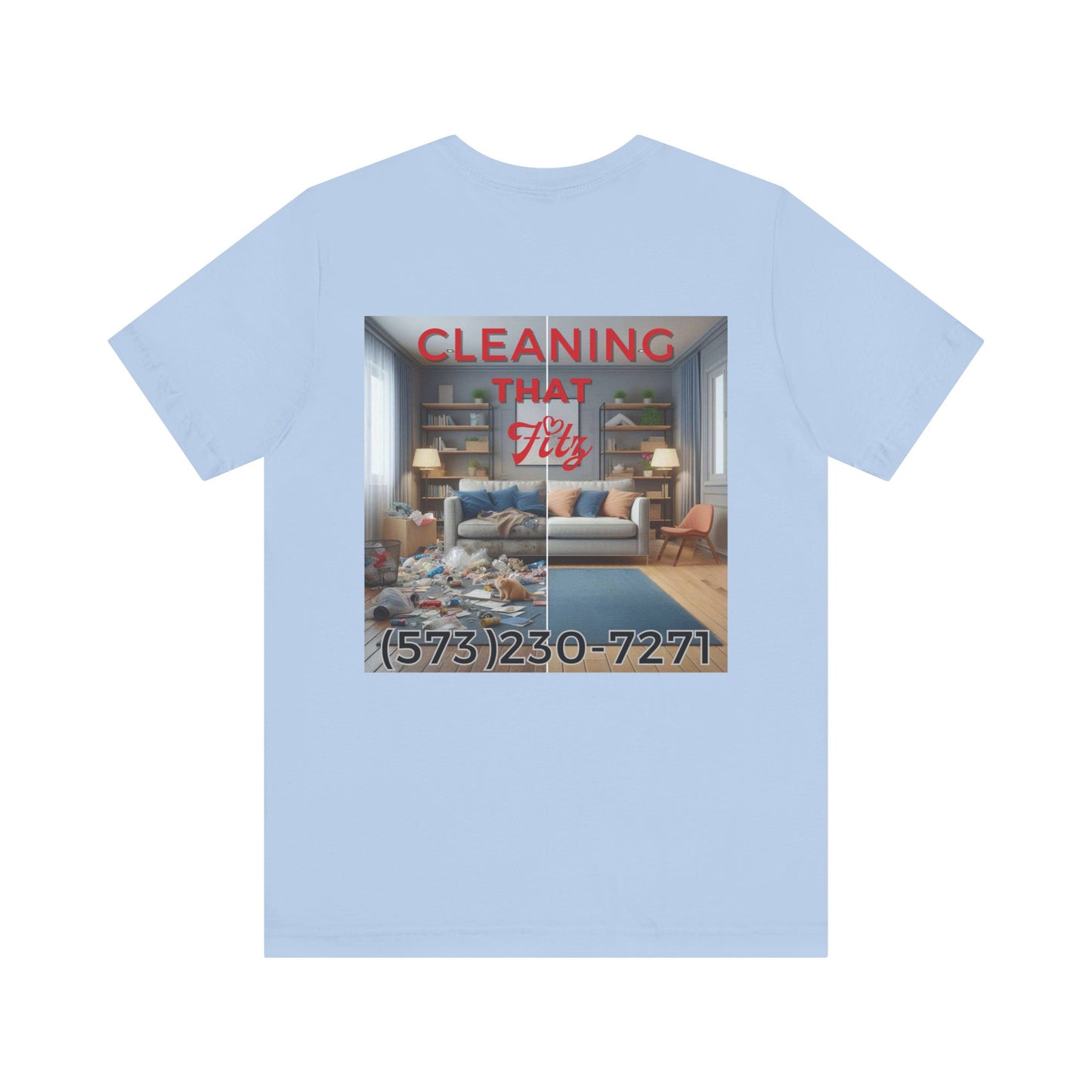 "Cleaning That Fitz" Logo Unisex Jersey Short Sleeve Tee