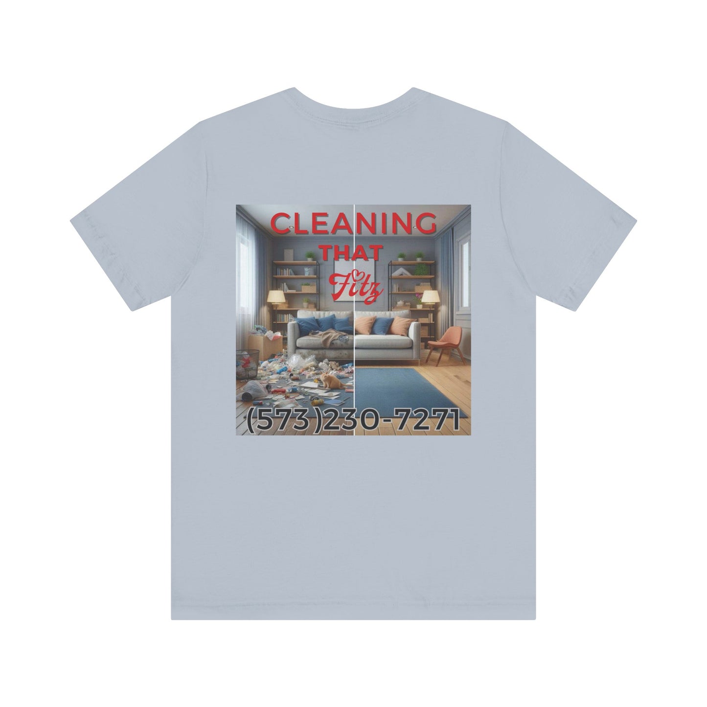 "Cleaning That Fitz" Logo Unisex Jersey Short Sleeve Tee