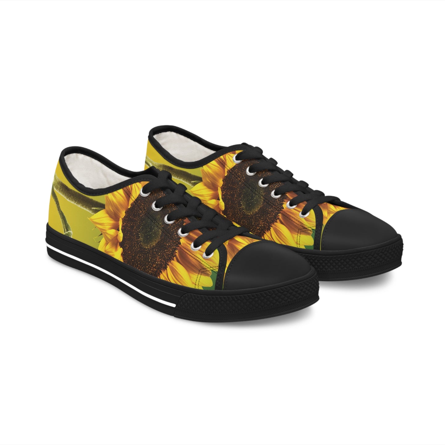 "Sunflower" Women's Low Top Sneakers