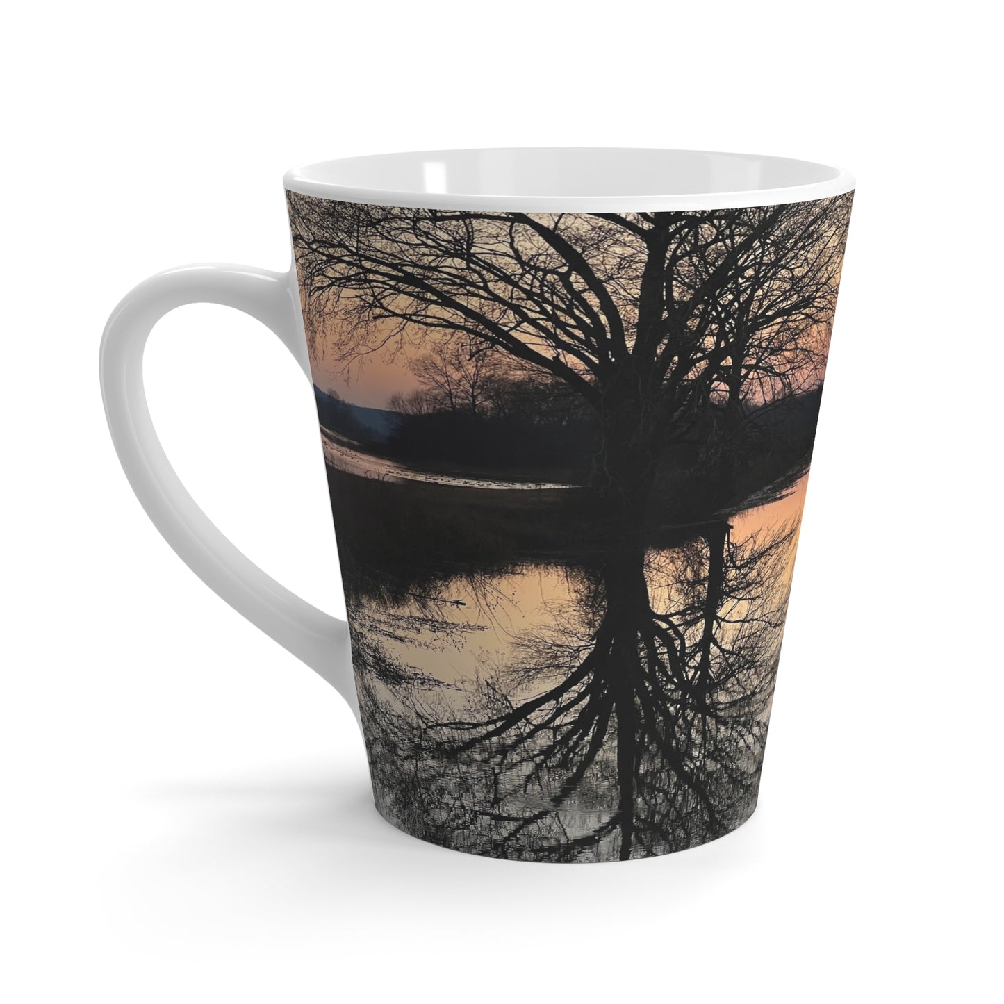 "Reflection At Sunset" Latte Mug