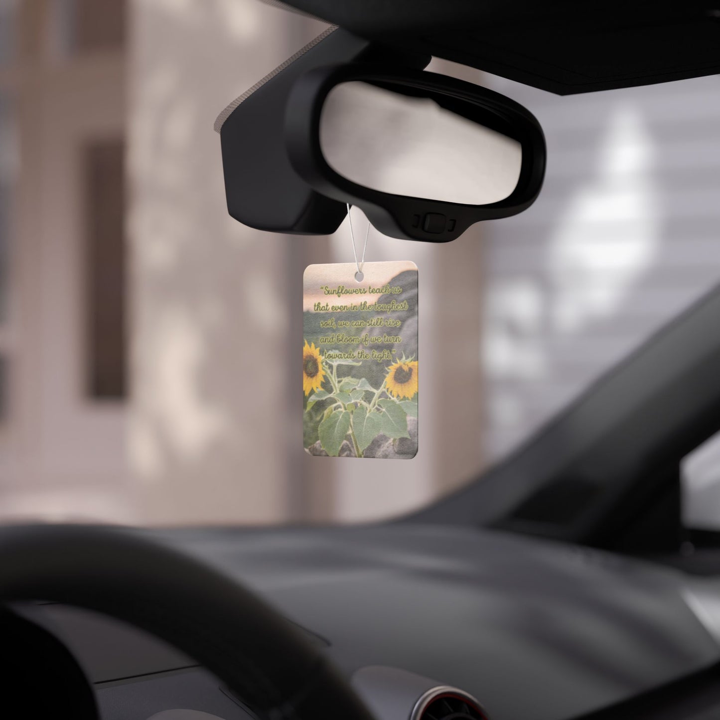 Rise Like Sunflowers" Car Air Freshener