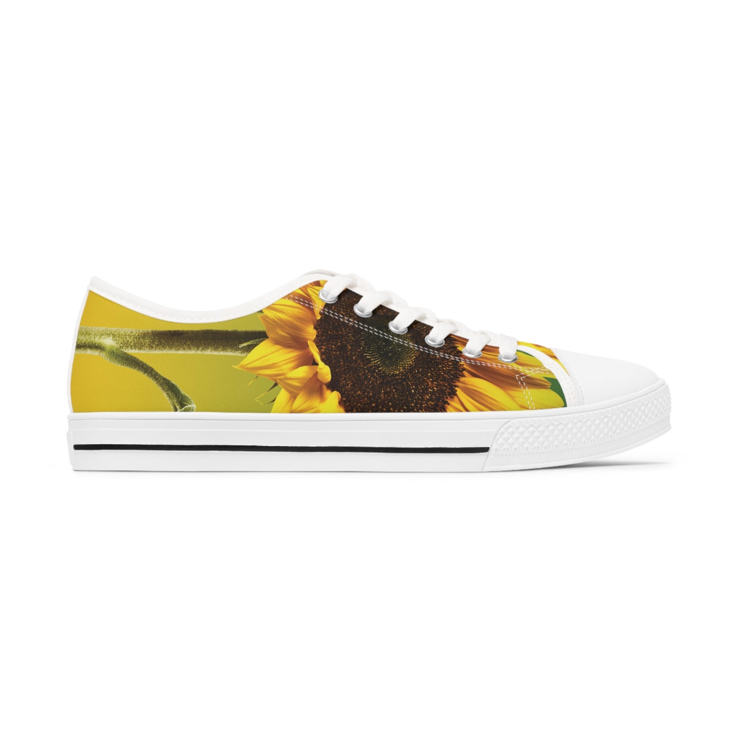 "Sunflower" Women's Low Top Sneakers