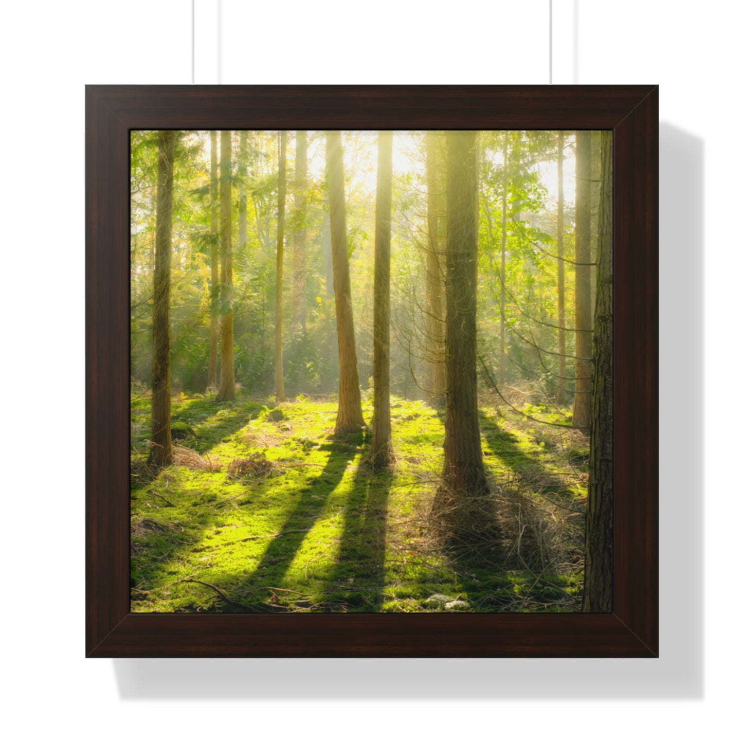 "Mossy Woodland" Framed Vertical Poster