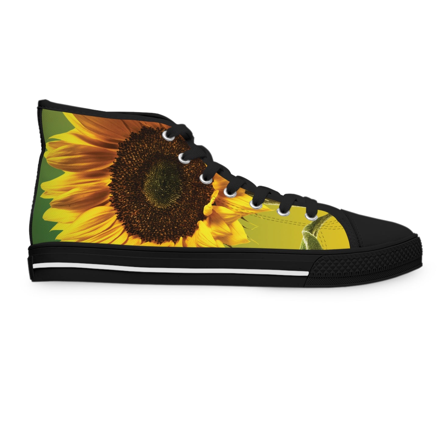 "Sunflower" Women's High Top Sneakers