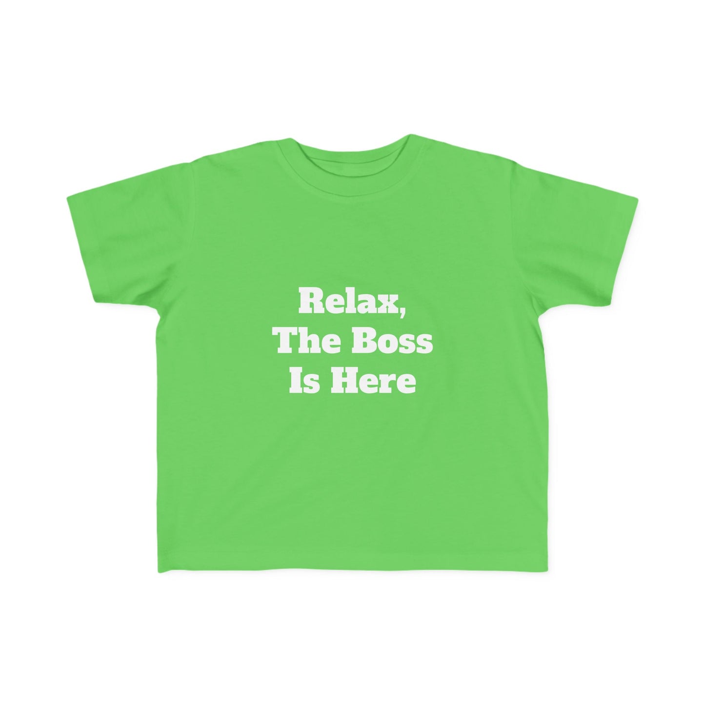 "Relax" Toddler's Fine Jersey Tee w/Logo on Back