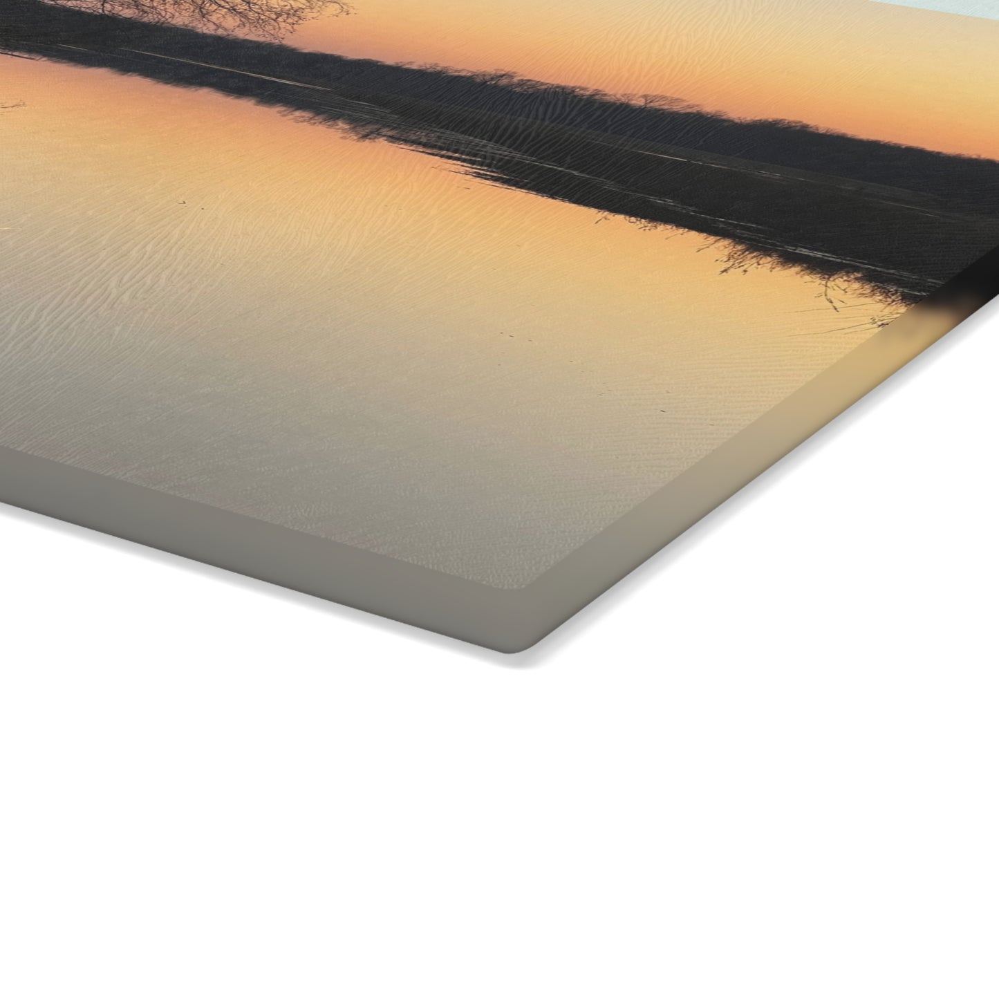 "Reflections At Sunset" Glass Cutting Board