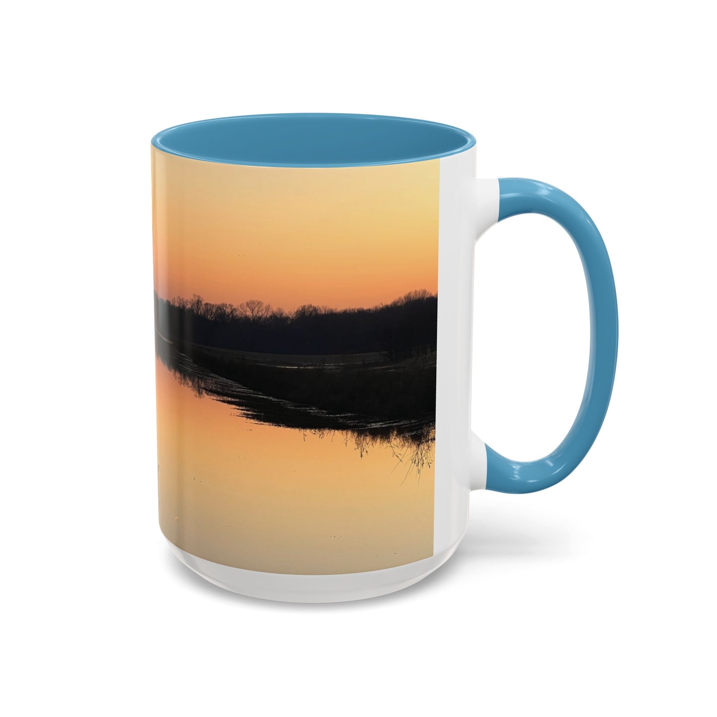 “Reflection At Sunset” Accent Coffee Mug (11, 15oz)