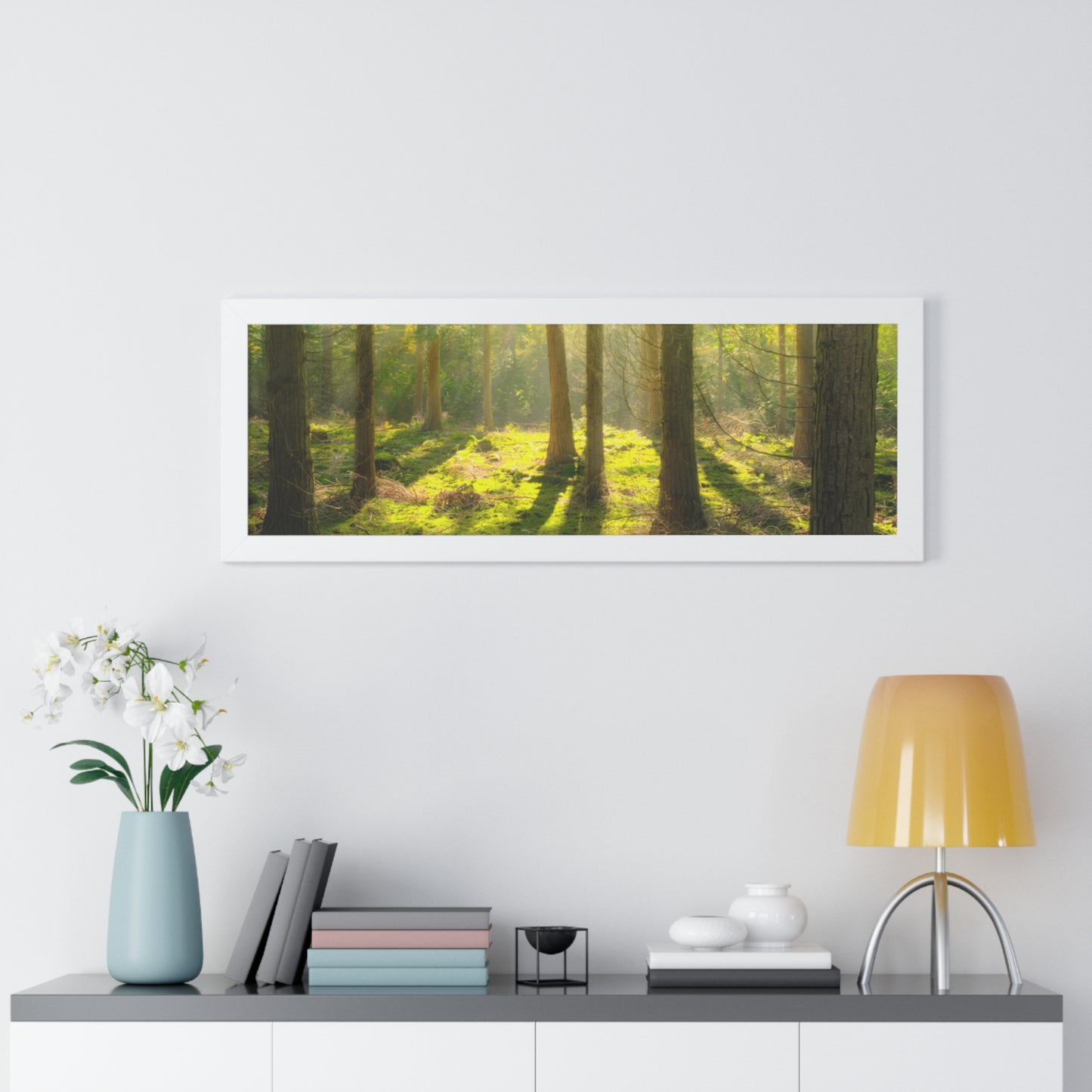 "Mossy Woodland" Framed Horizontal Poster