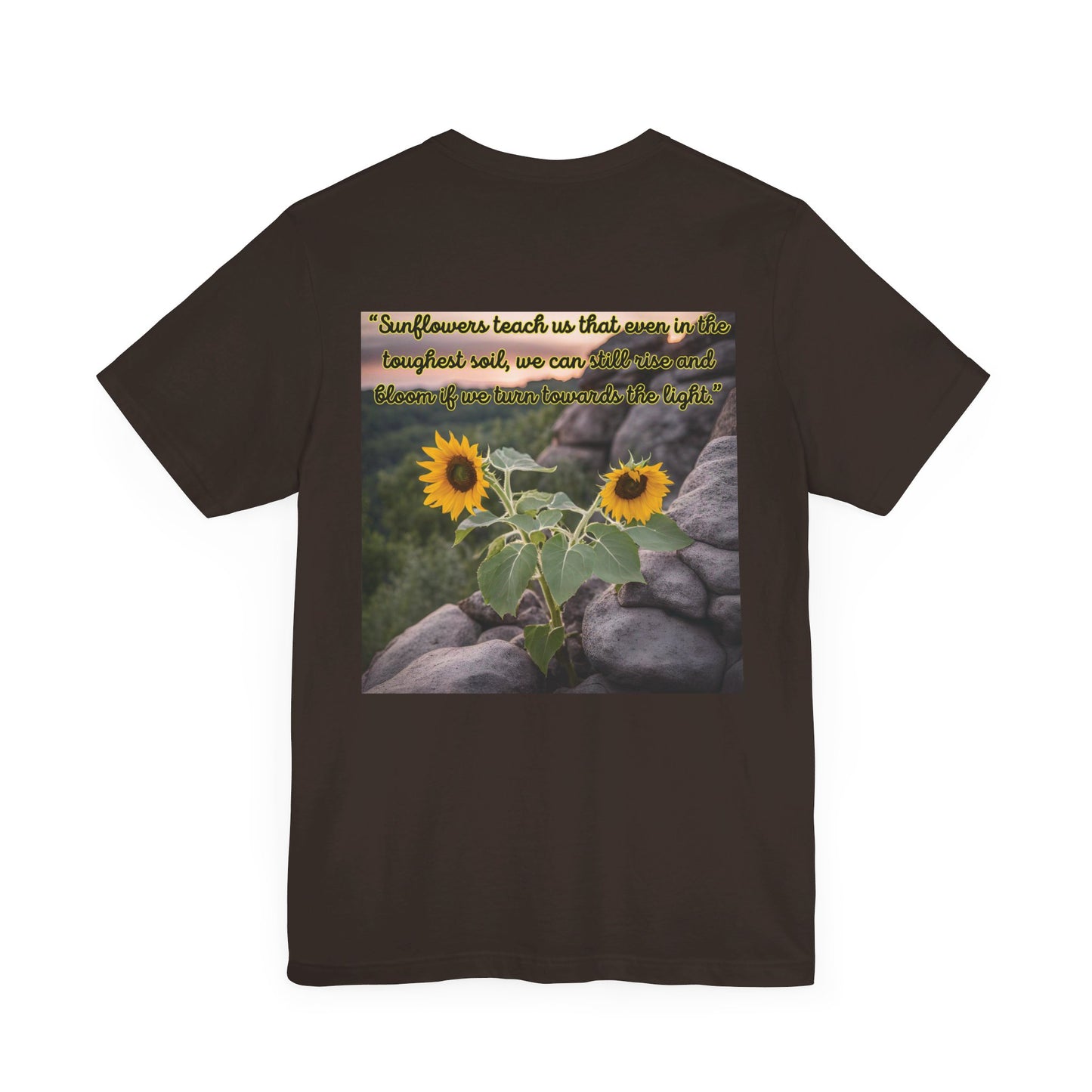 "Sunflower - Rise" Unisex Jersey Short Sleeve Tee 1