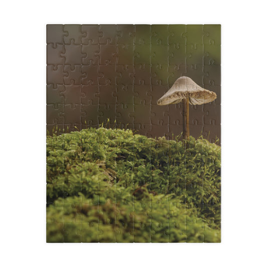 Vertical "Mushroom on Mossy Mound" Puzzle (110, 252, 520, 1014-piece)