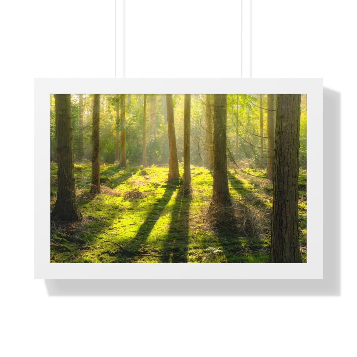 "Mossy Woodland" Framed Horizontal Poster