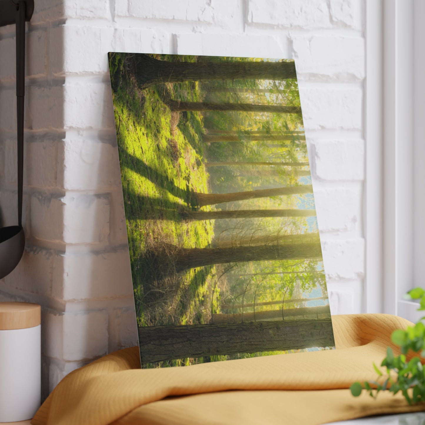 "Mossy Woodland" Glass Cutting Board