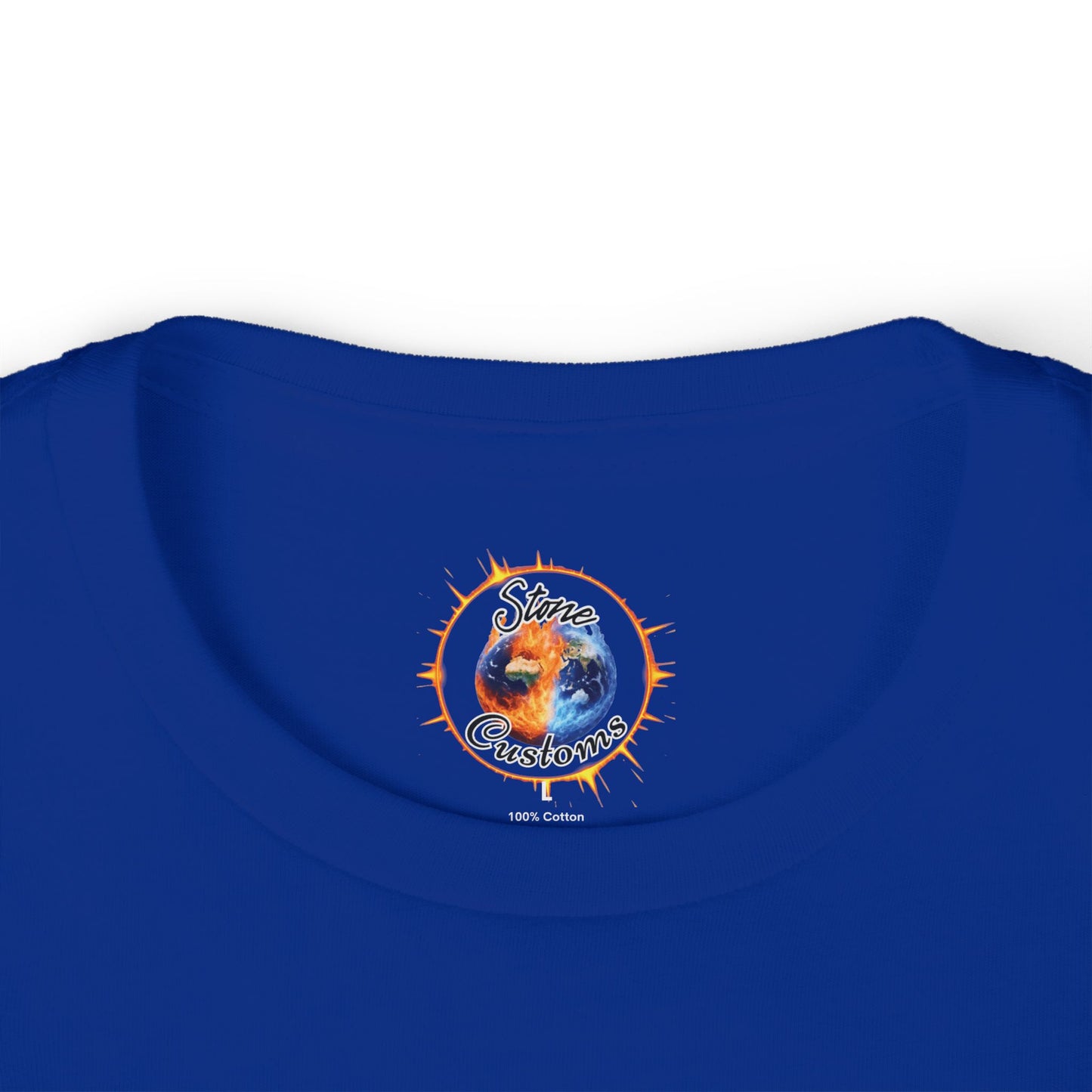 "Stone Customs" Logo on Back Kids Fine Jersey Tee