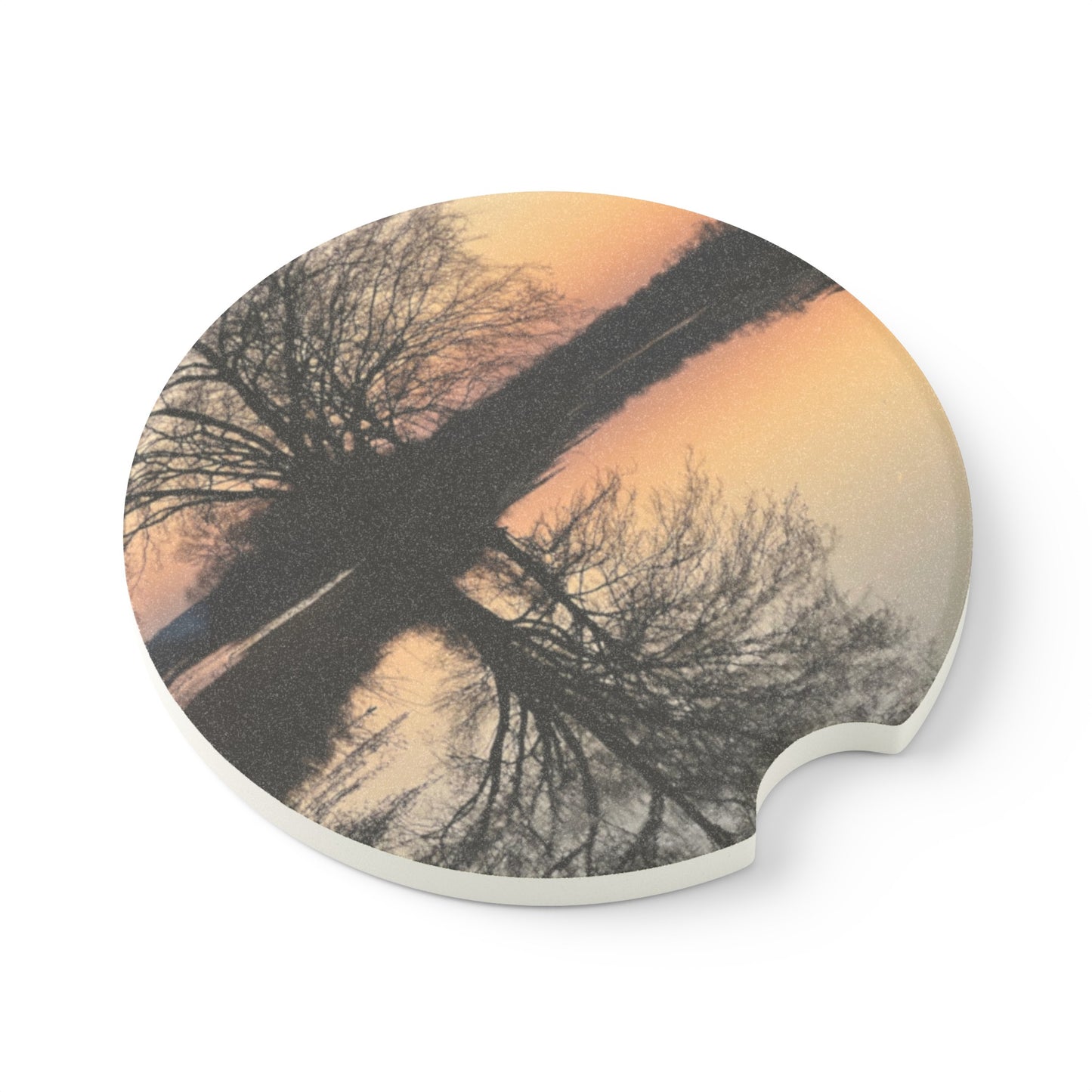 “Reflection At Sunset” Soapstone Car Coaster