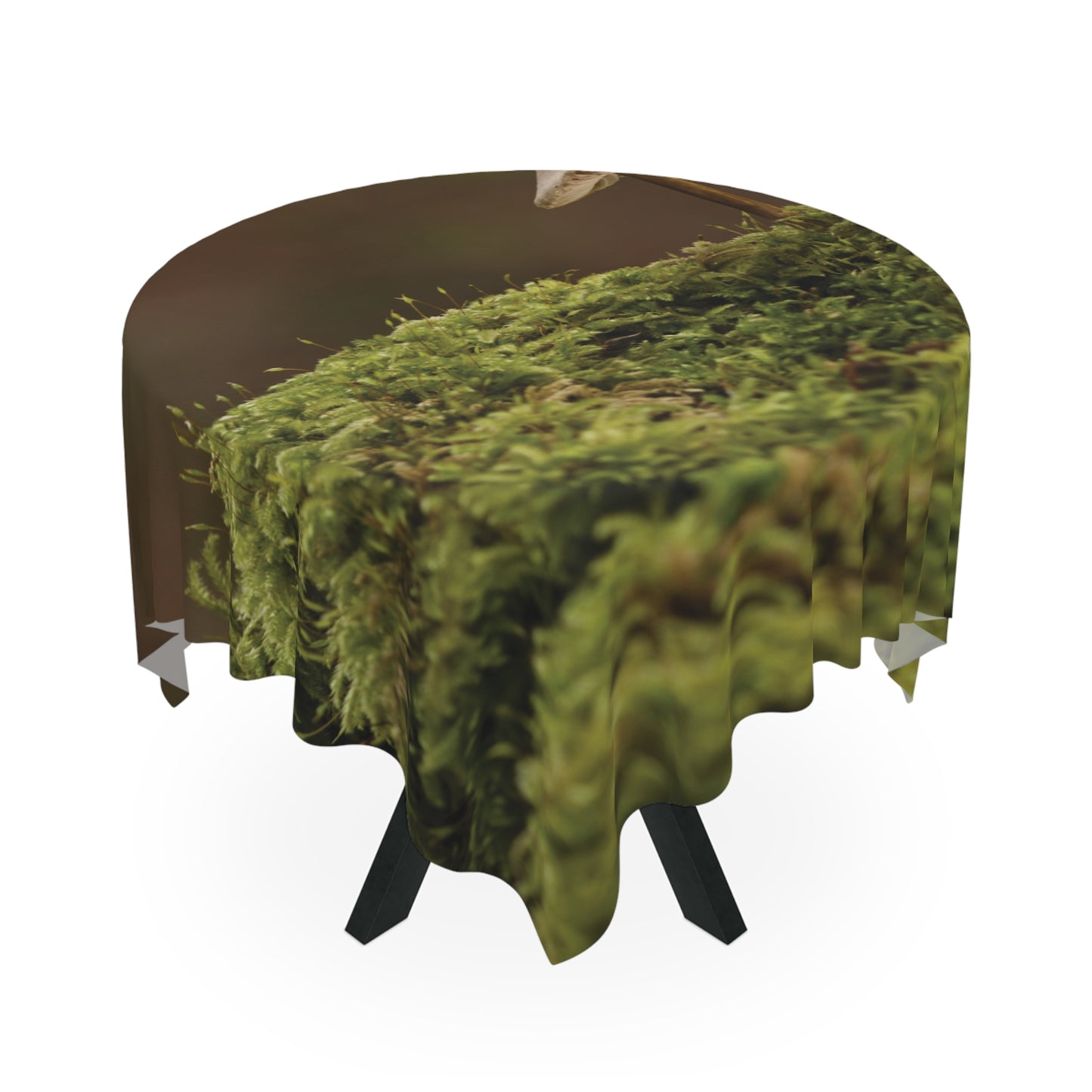 "Mushroom On Mossy Mound" Tablecloth