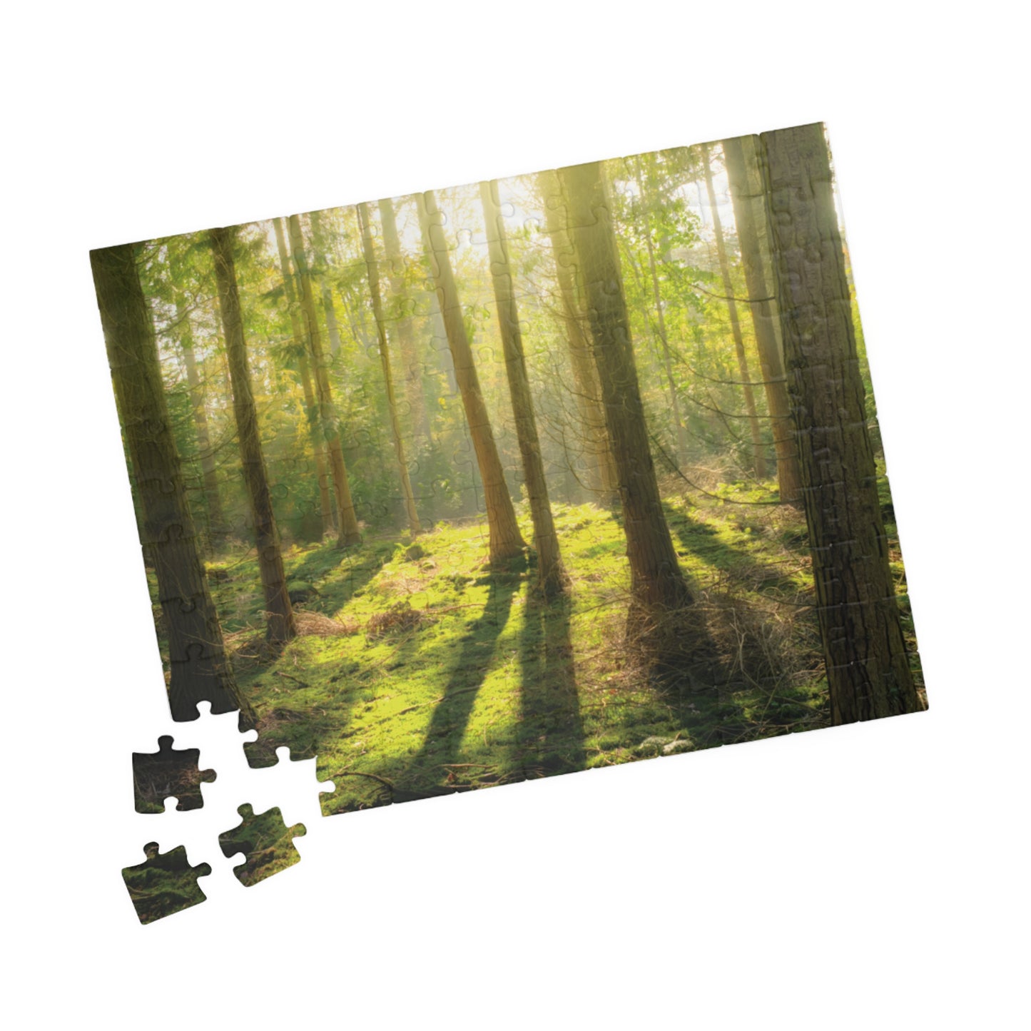 Horizontal "Mossy Woodland" Puzzle (110, 252, 520, 1014-piece)