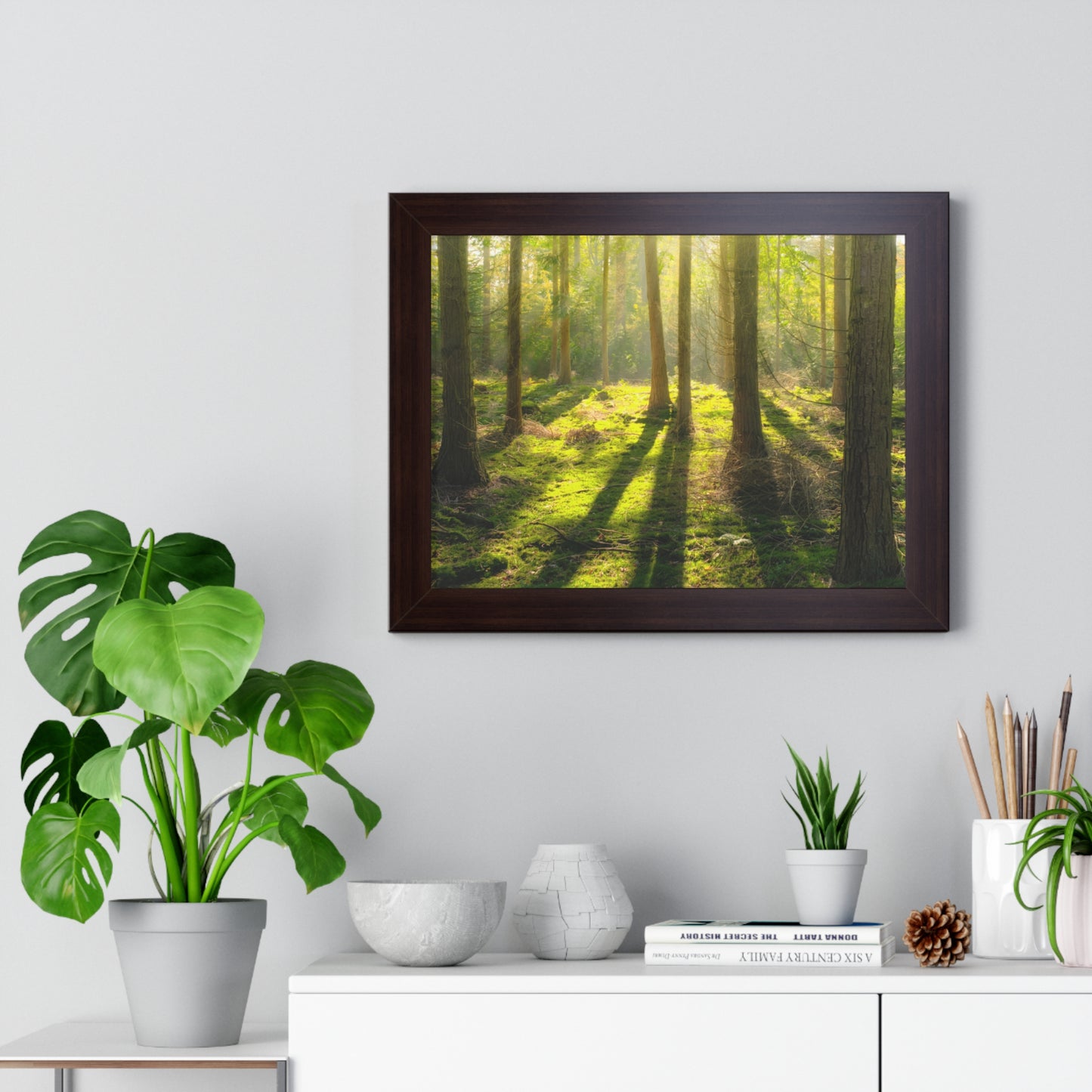 "Mossy Woodland" Framed Horizontal Poster