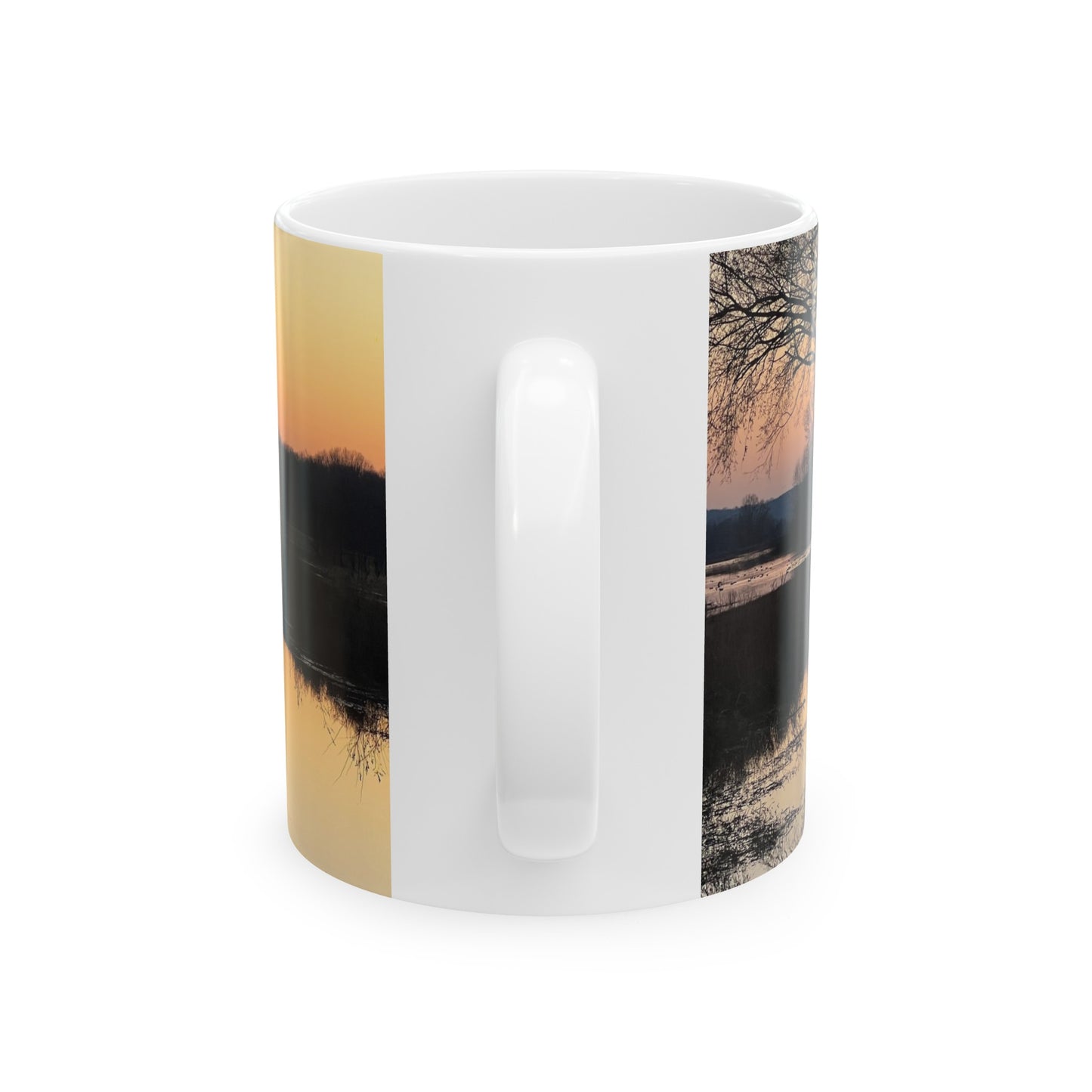 “Reflection At Sunset” Ceramic Mug, (11oz, 15oz)