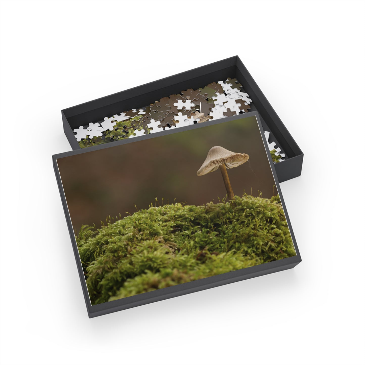 "Mushroom on Mossy Mound" Puzzle (96, 252, 500, 1000-Piece)