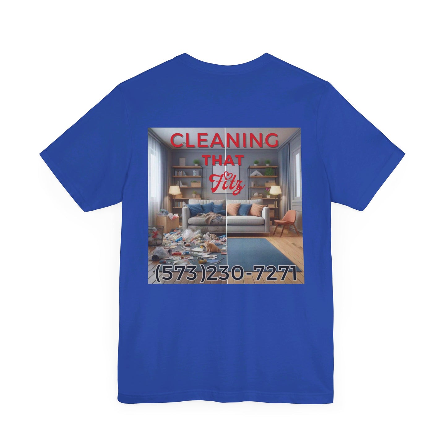 "Cleaning That Fitz" Logo Unisex Jersey Short Sleeve Tee