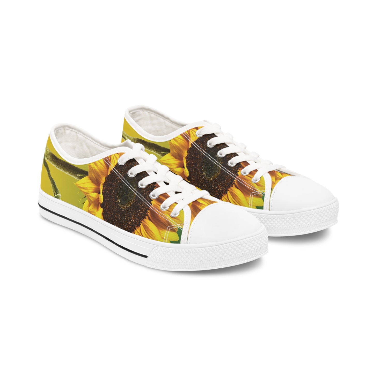 "Sunflower" Women's Low Top Sneakers