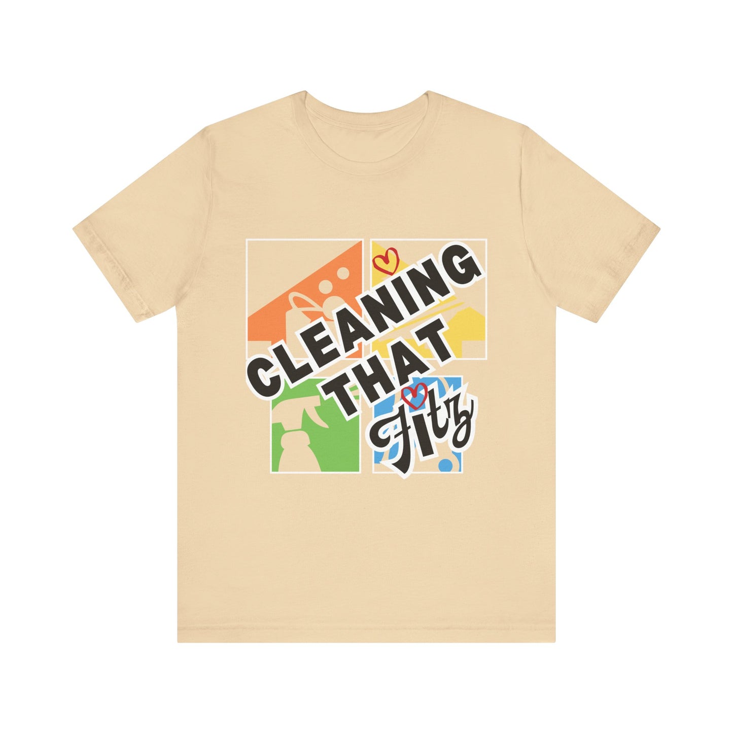 "Cleaning That Fitz" Logo Unisex Jersey Short Sleeve Tee