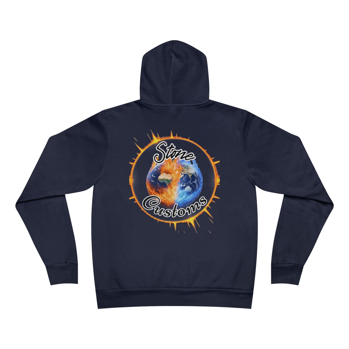 Unisex retro art Hoodie - “I'm Extremely Unstable Run” with “Stone Customs” logo on back