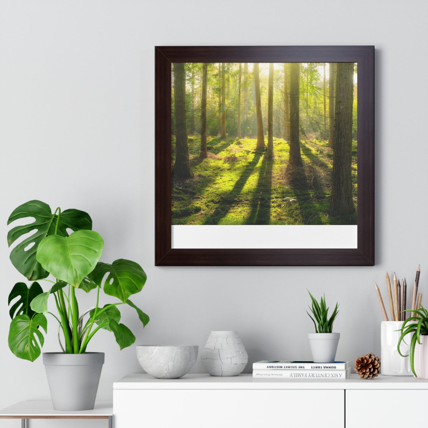 "Mossy Woodland" Framed Horizontal Poster