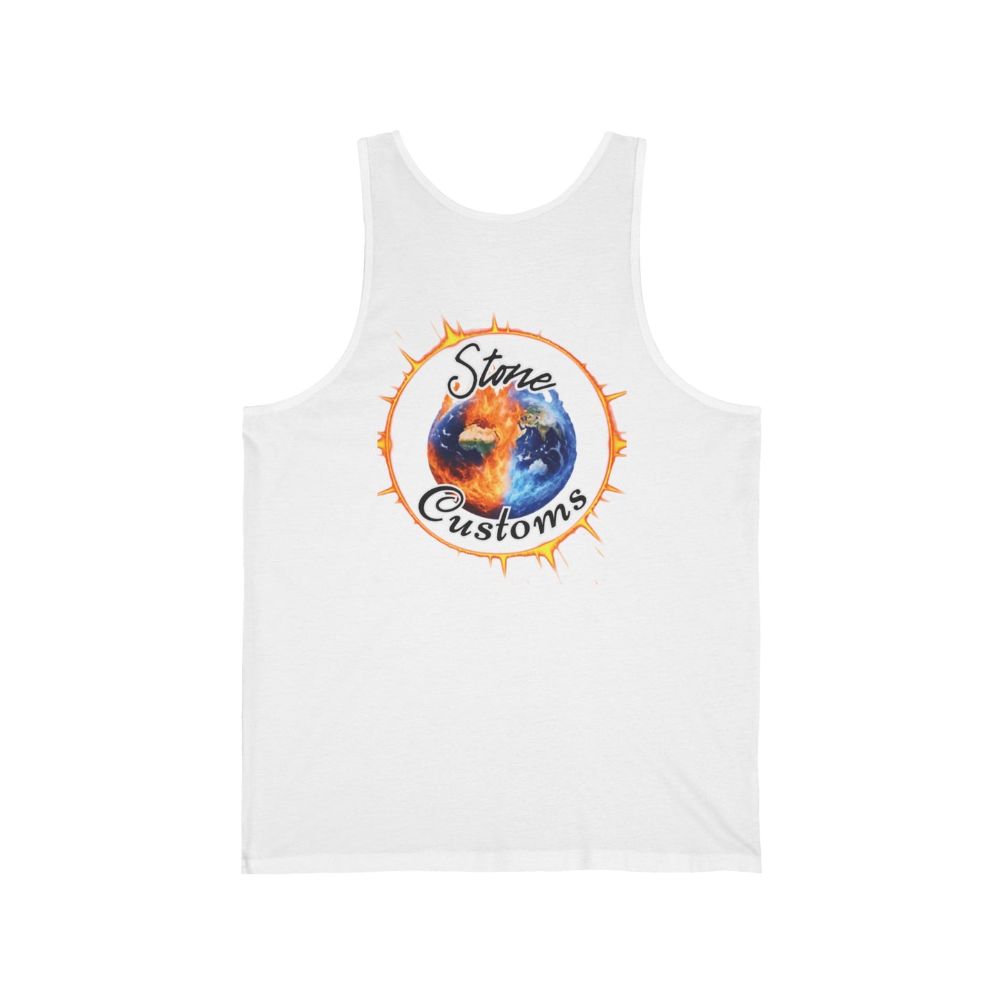Back Logo Unisex Jersey Tank