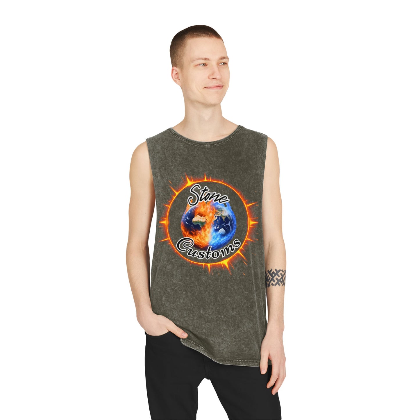 "Stone Customs" Unisex Stonewash Tank Top