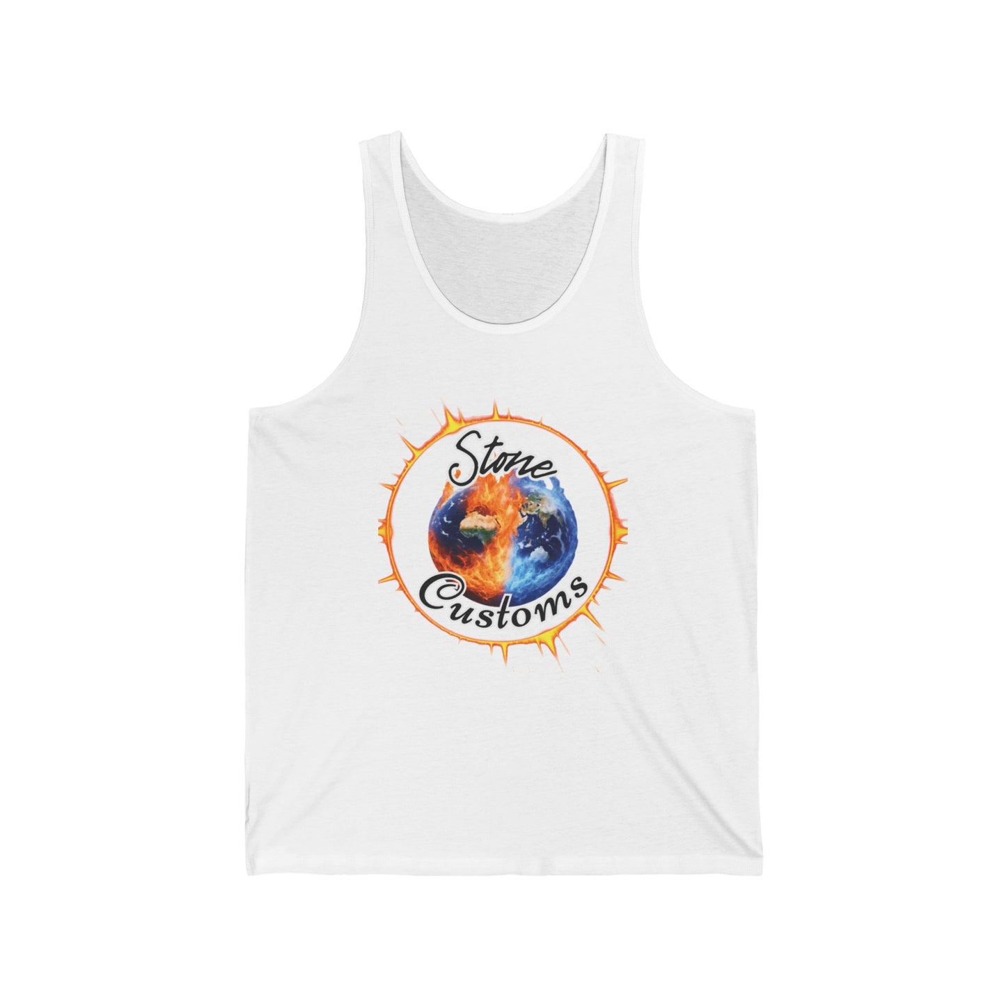 Front Logo, Unisex Jersey Tank