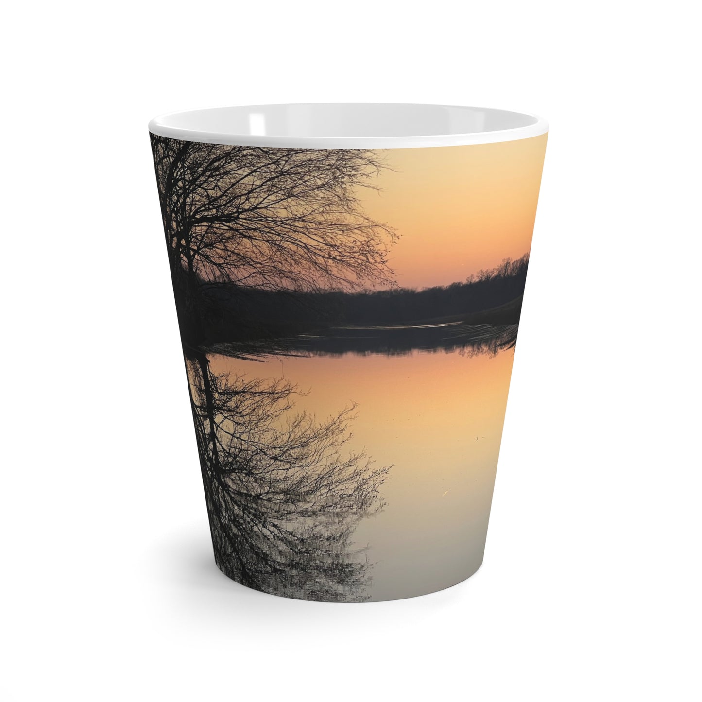 "Reflection At Sunset" Latte Mug