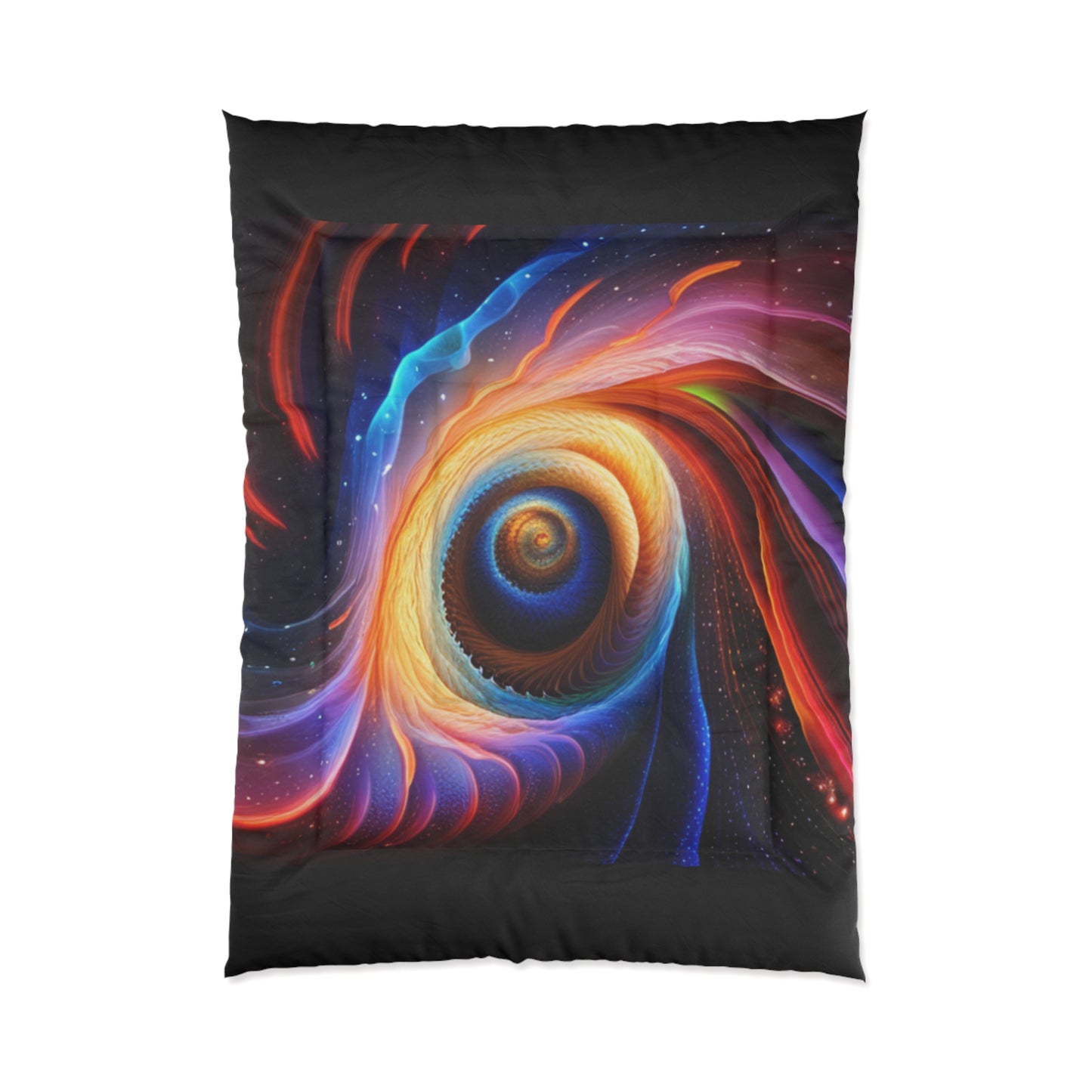 "Cosmic Spiral" Comforter