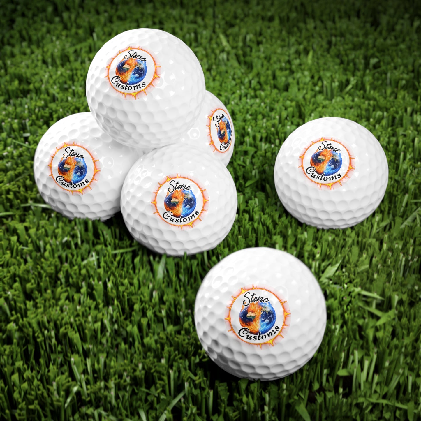 "Stone Customs" Golf Balls, 6pcs